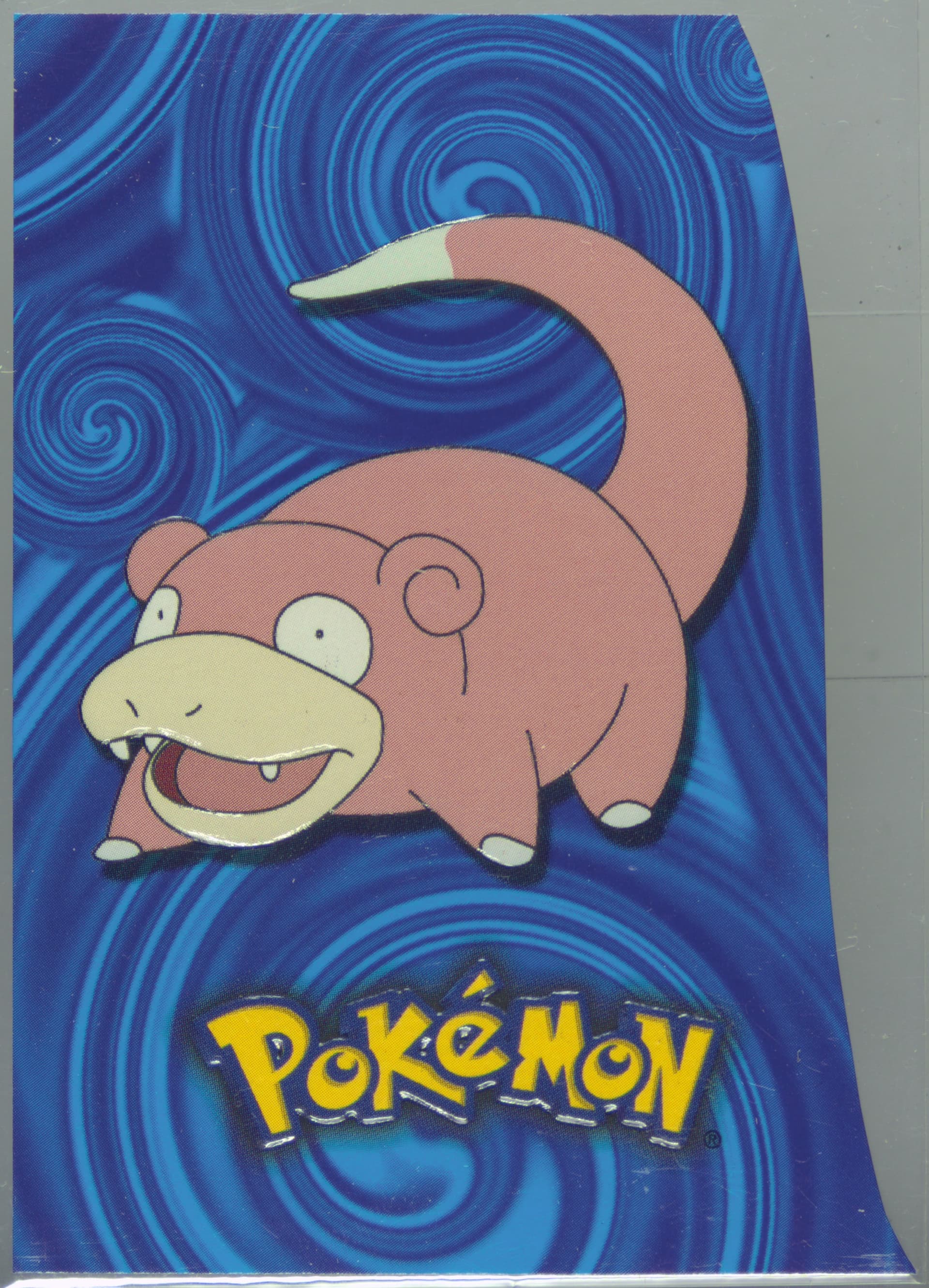 Slowpoke (13) 2001 Topps Pokemon Johto League Champions Die-Cut Embossed