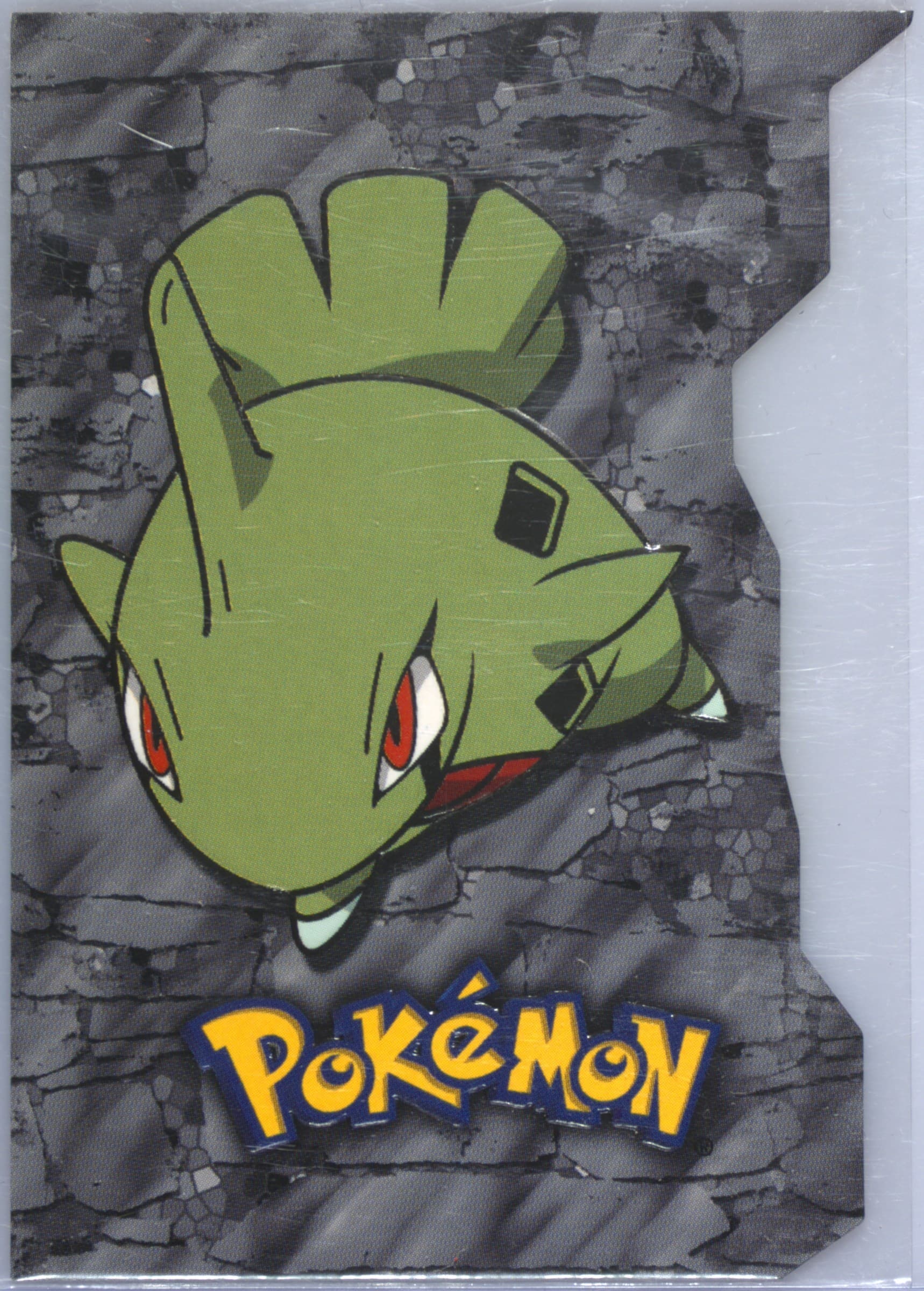 Larvitar (16) 2001 Topps Pokemon Johto League Champions Die-Cut Embossed