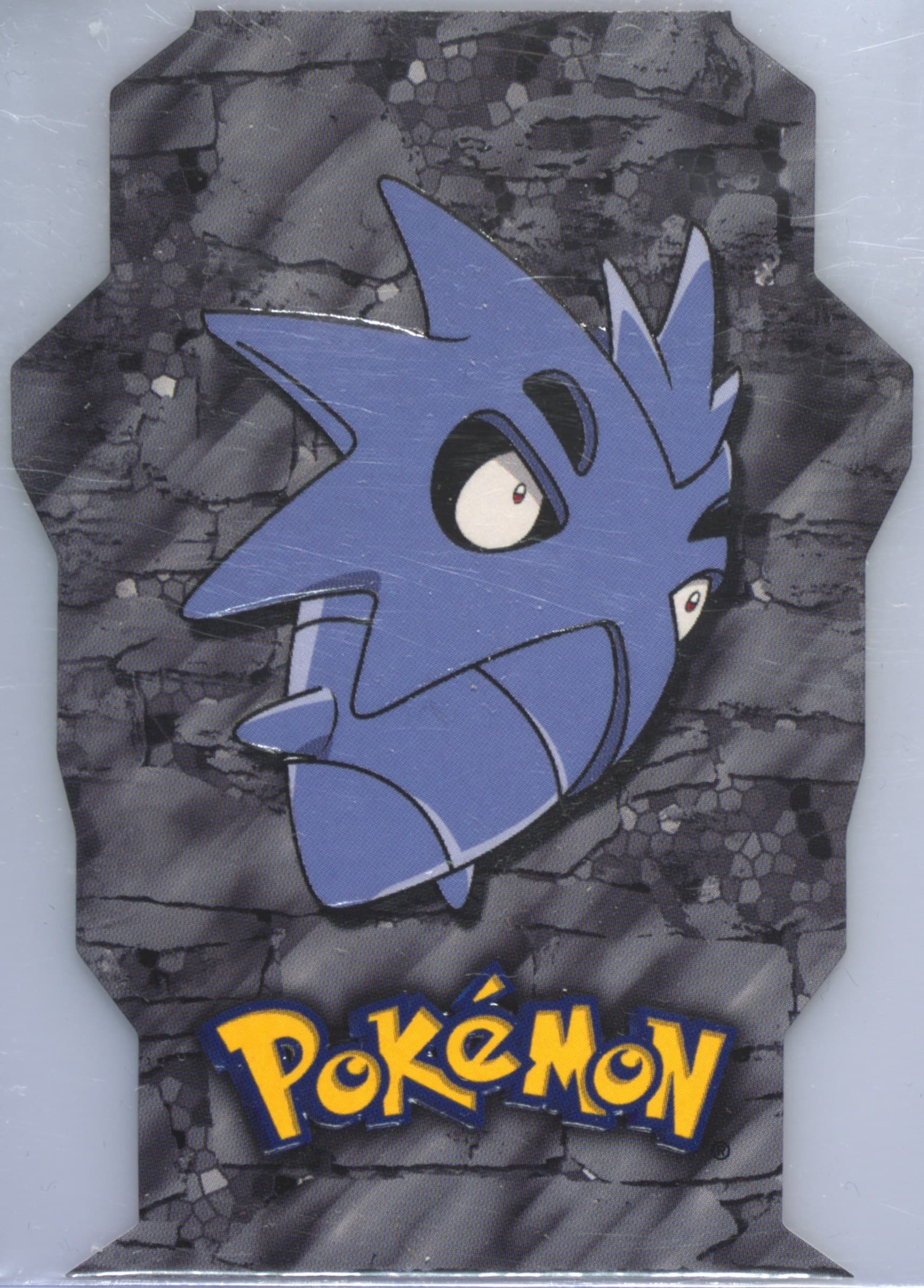 Pupitar (17) 2001 Topps Pokemon Johto League Champions Die-Cut Embossed