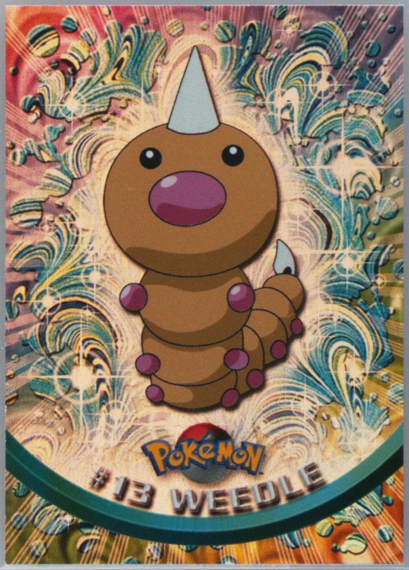 Weedle Rainbow Foil (13) 1999 Topps Pokemon TV