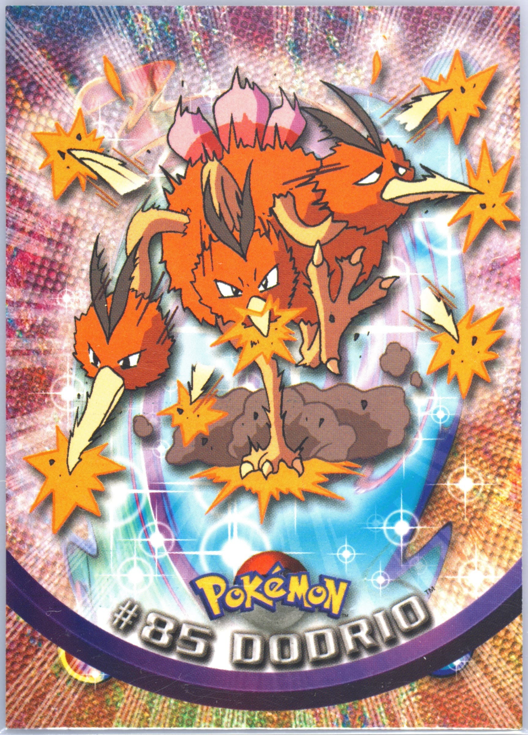 Dodrio (85) 2000 Topps Pokemon TV Animation Series 2