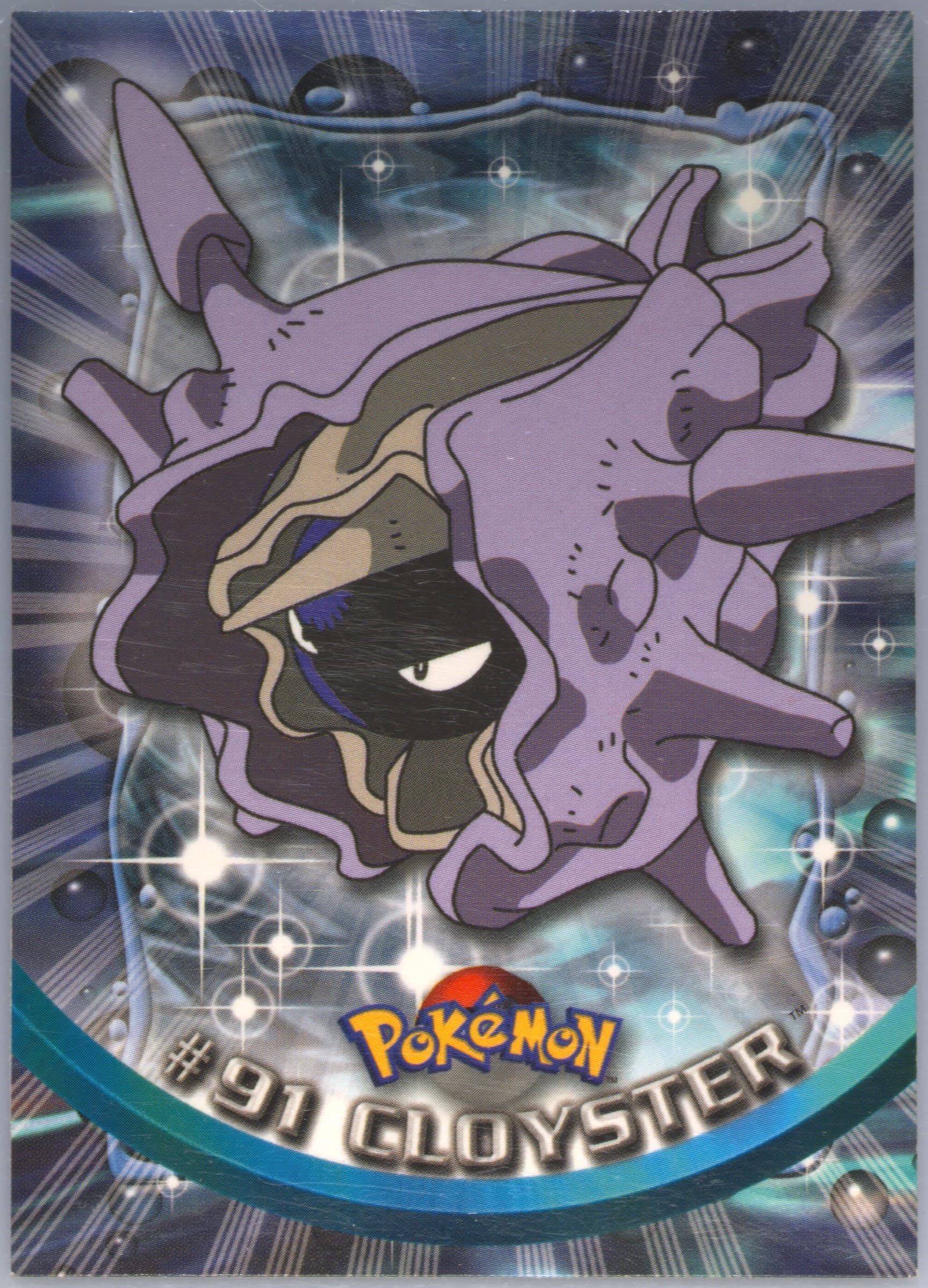 Cloyster (91) 2000 Topps Pokemon TV Animation Series 2