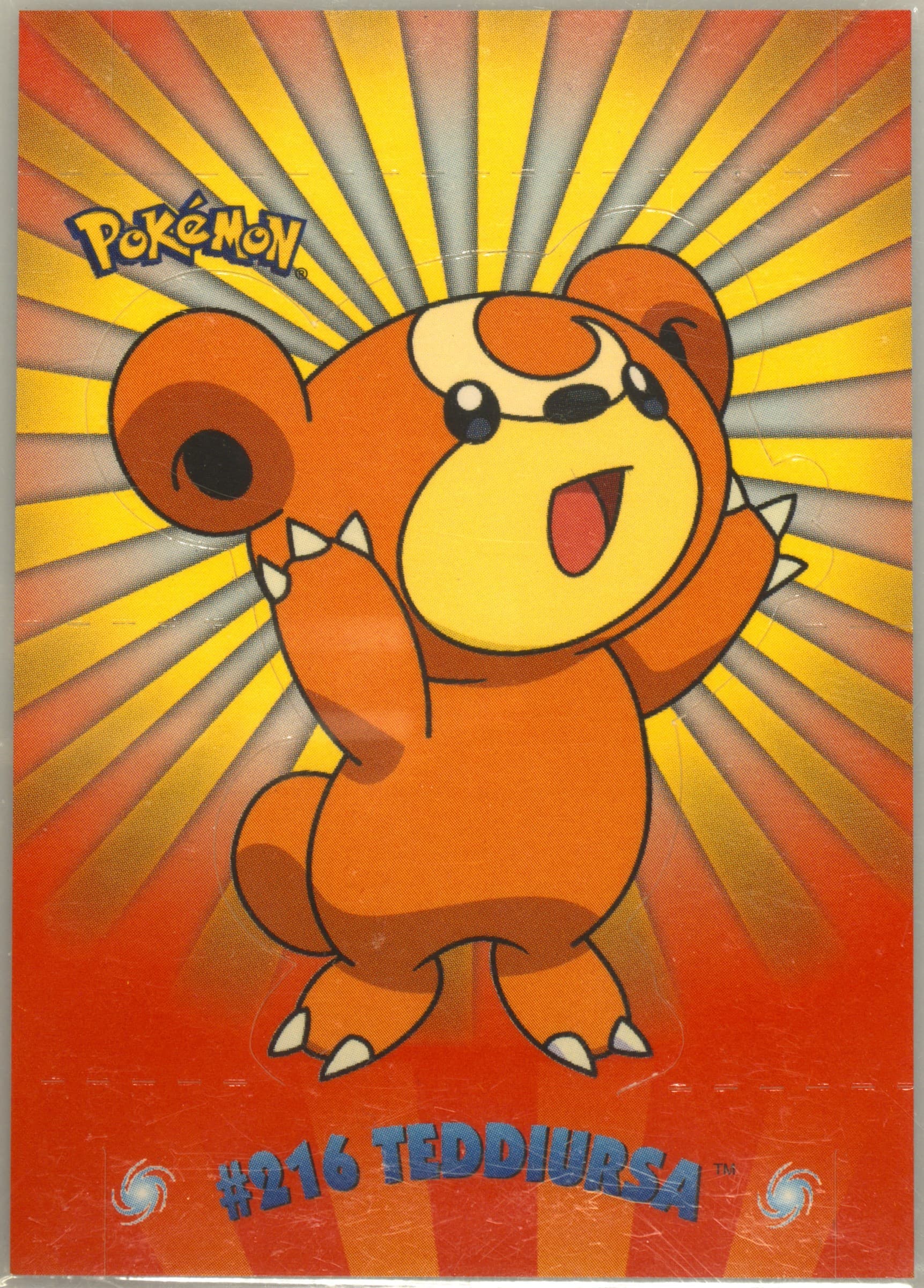 Teddiursa (8) 2001 Topps Pokemon Johto Series 1 Pop-Up