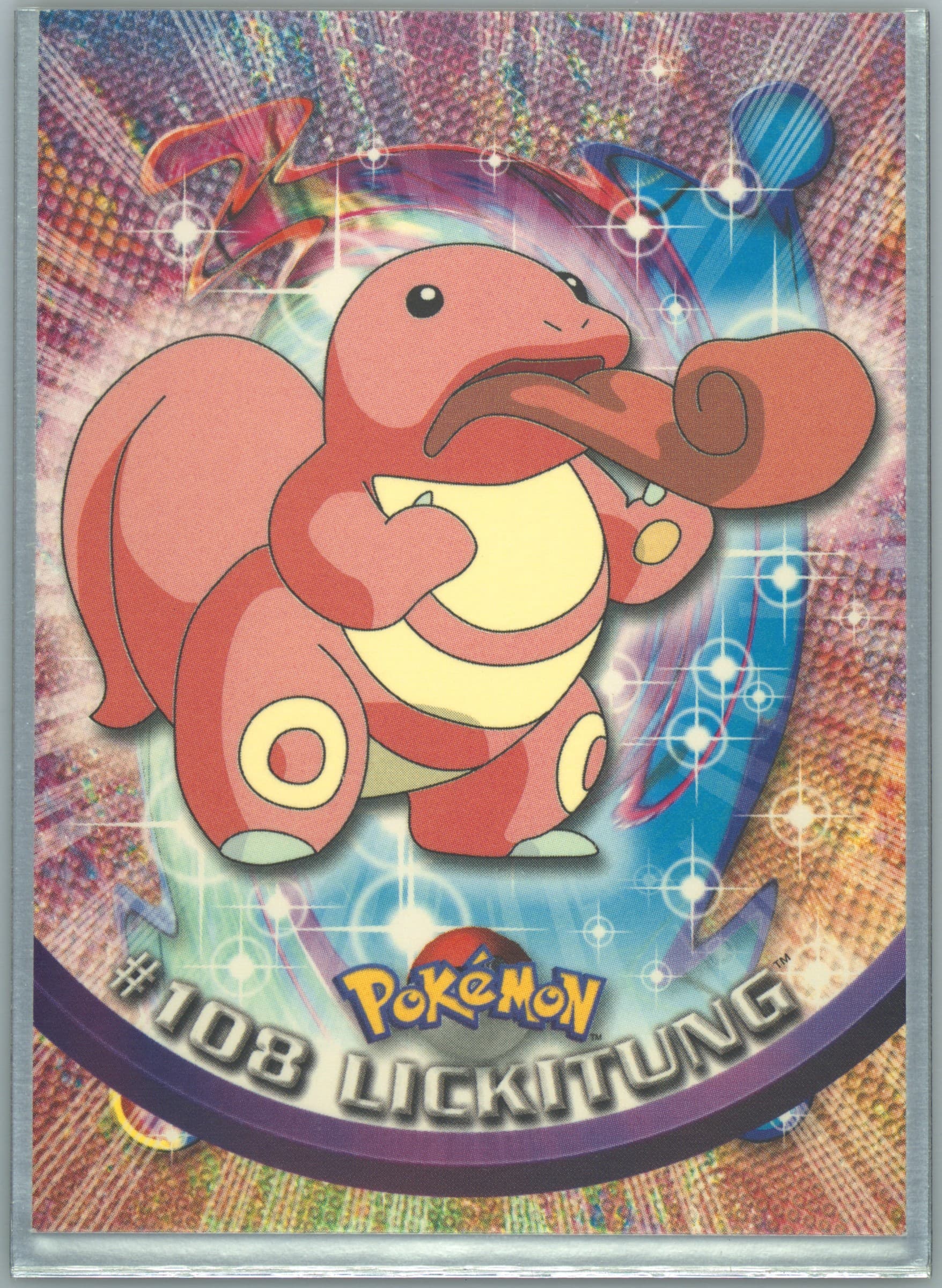 Lickitung (108) 2000 Topps Pokemon TV Animation Series 2