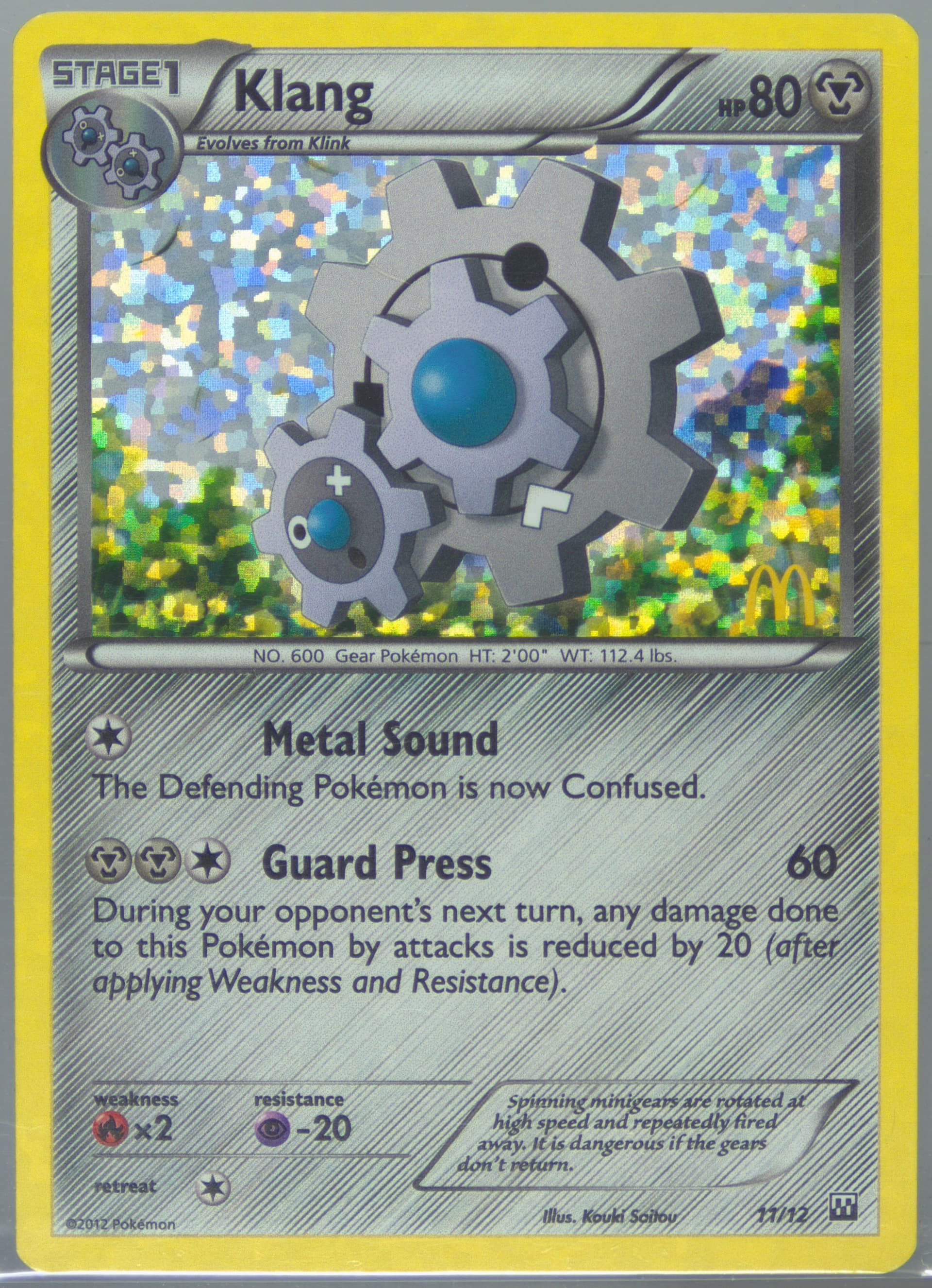 Klang-Holo (11) 2012 Pokemon McDonald's Collection