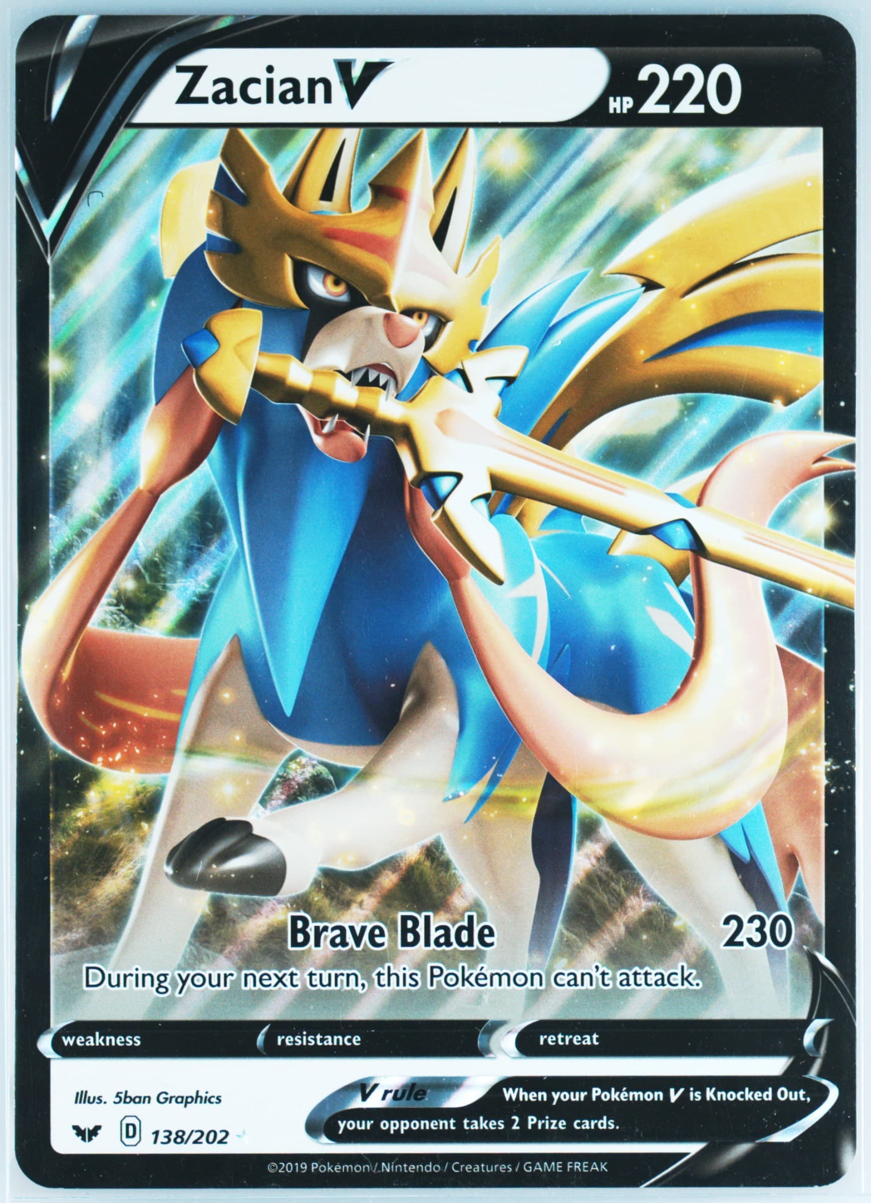 Zacian V Galar Collection-Jumbo (138) 2020 Pokemon Sword & Shield