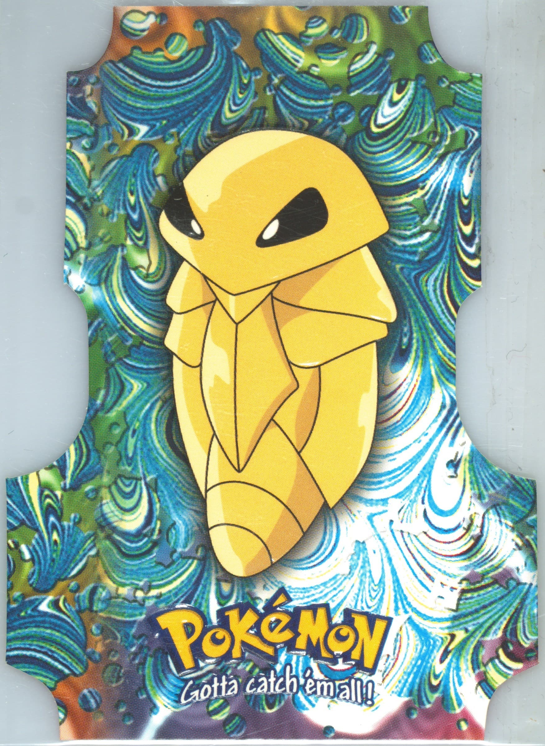 Kakuna (EV02) 2000 Topps Pokemon TV Animation Series 3 Die-Cut Embossed