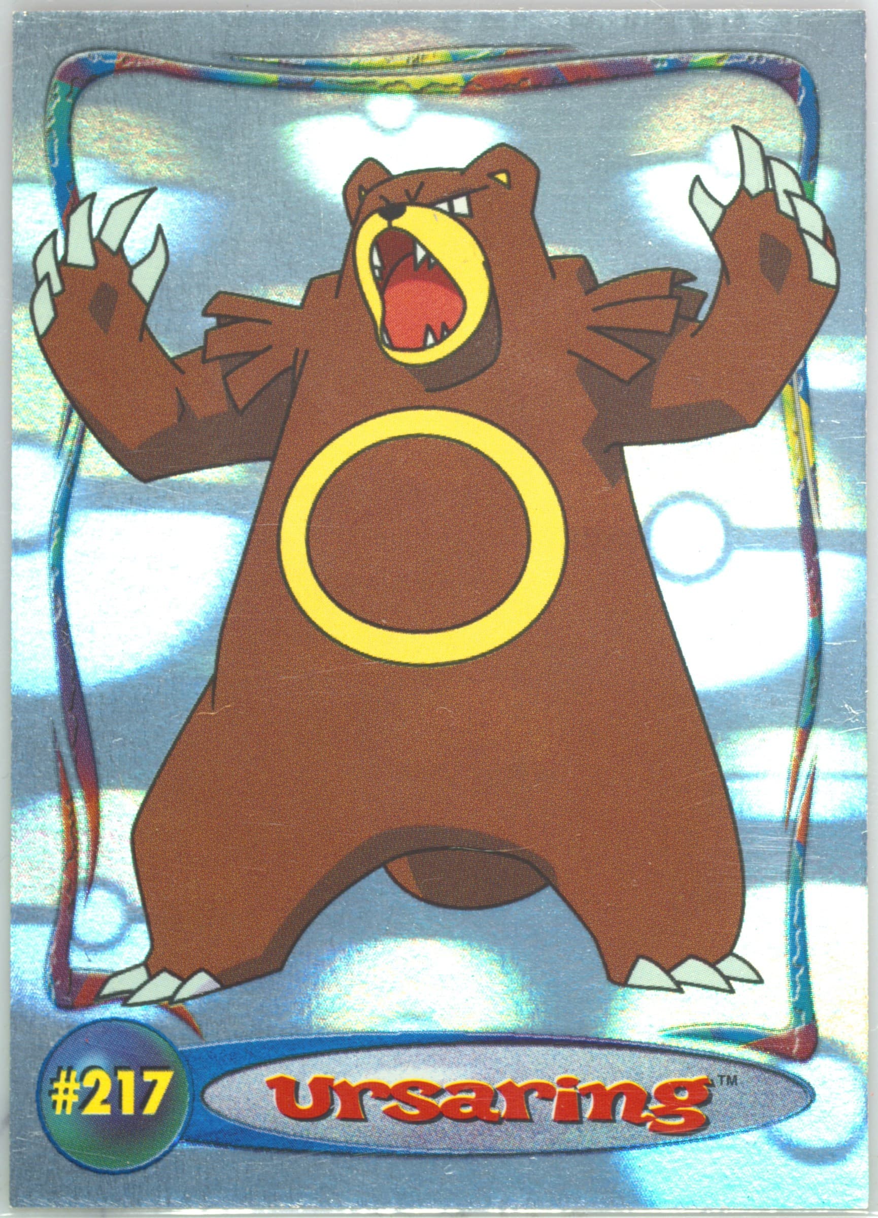Ursaring (8) 2001 Topps Pokemon Johto Series 1 Hologram Cards