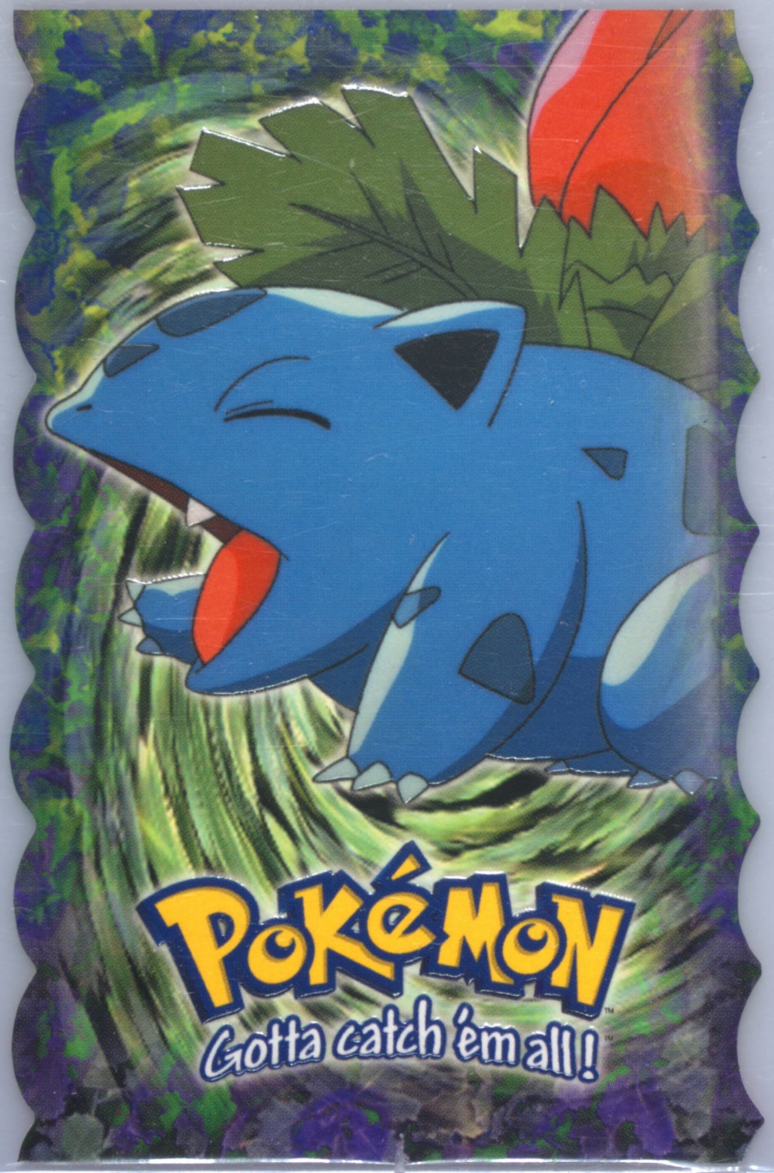 Ivysaur (2) 1999 Topps Pokemon the Movie Die-Cut