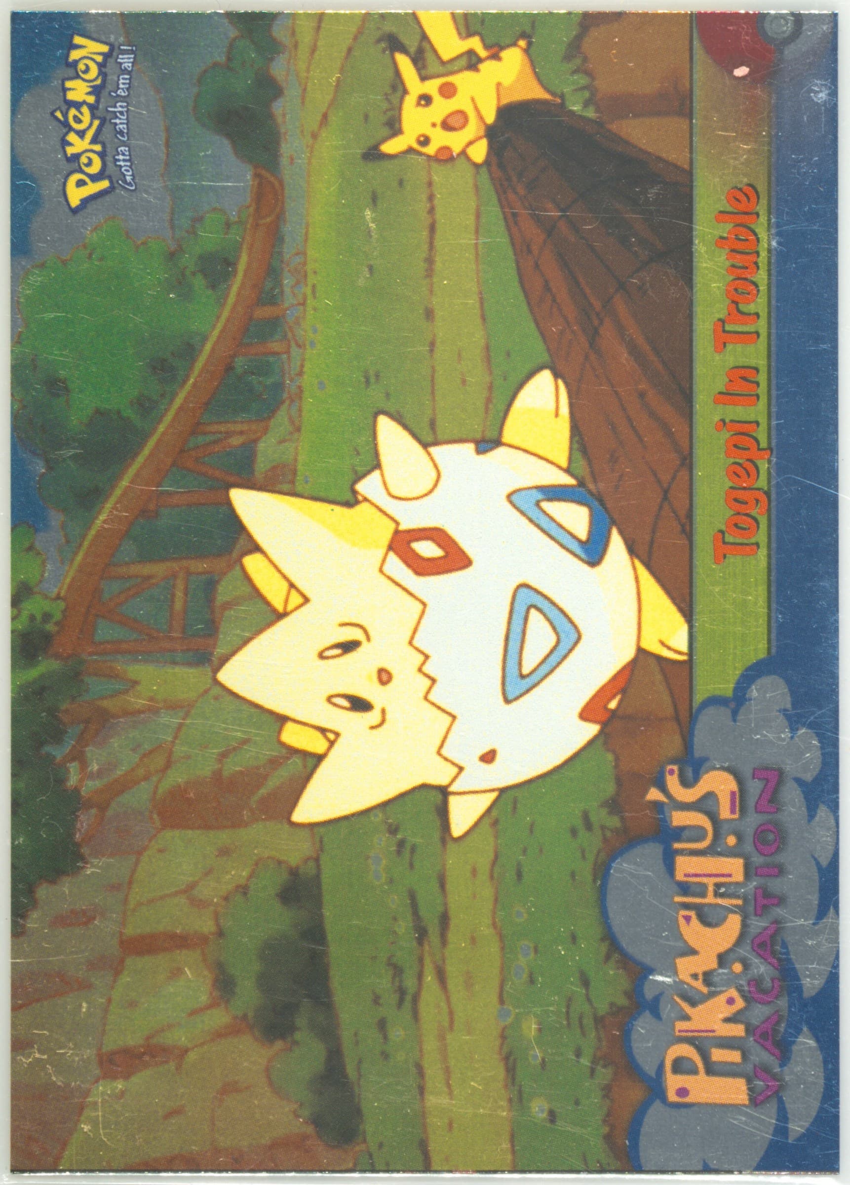 Movie Edition Togepi in Trouble-Foil (45) 1999 Topps Pokemon the Movie Edt
