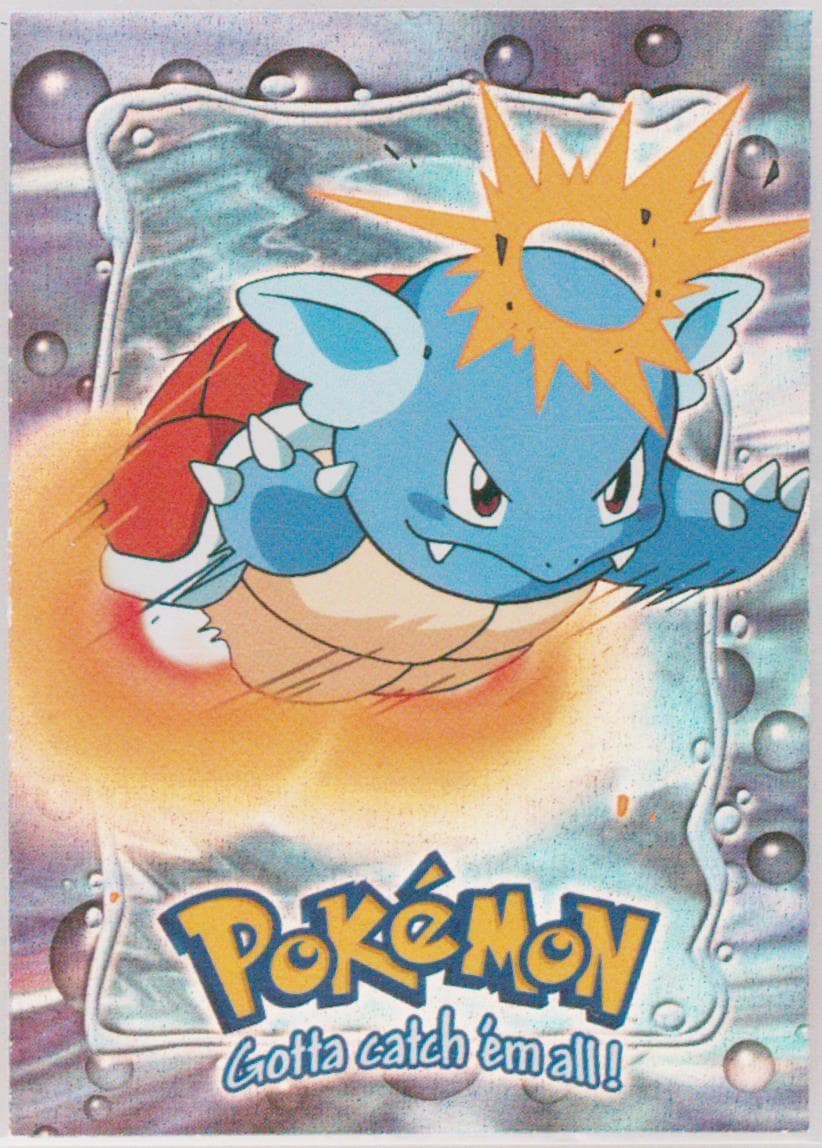 Wartortle #8 Rainbow Foil (E8) 1999 Topps Pokemon the Movie Edt
