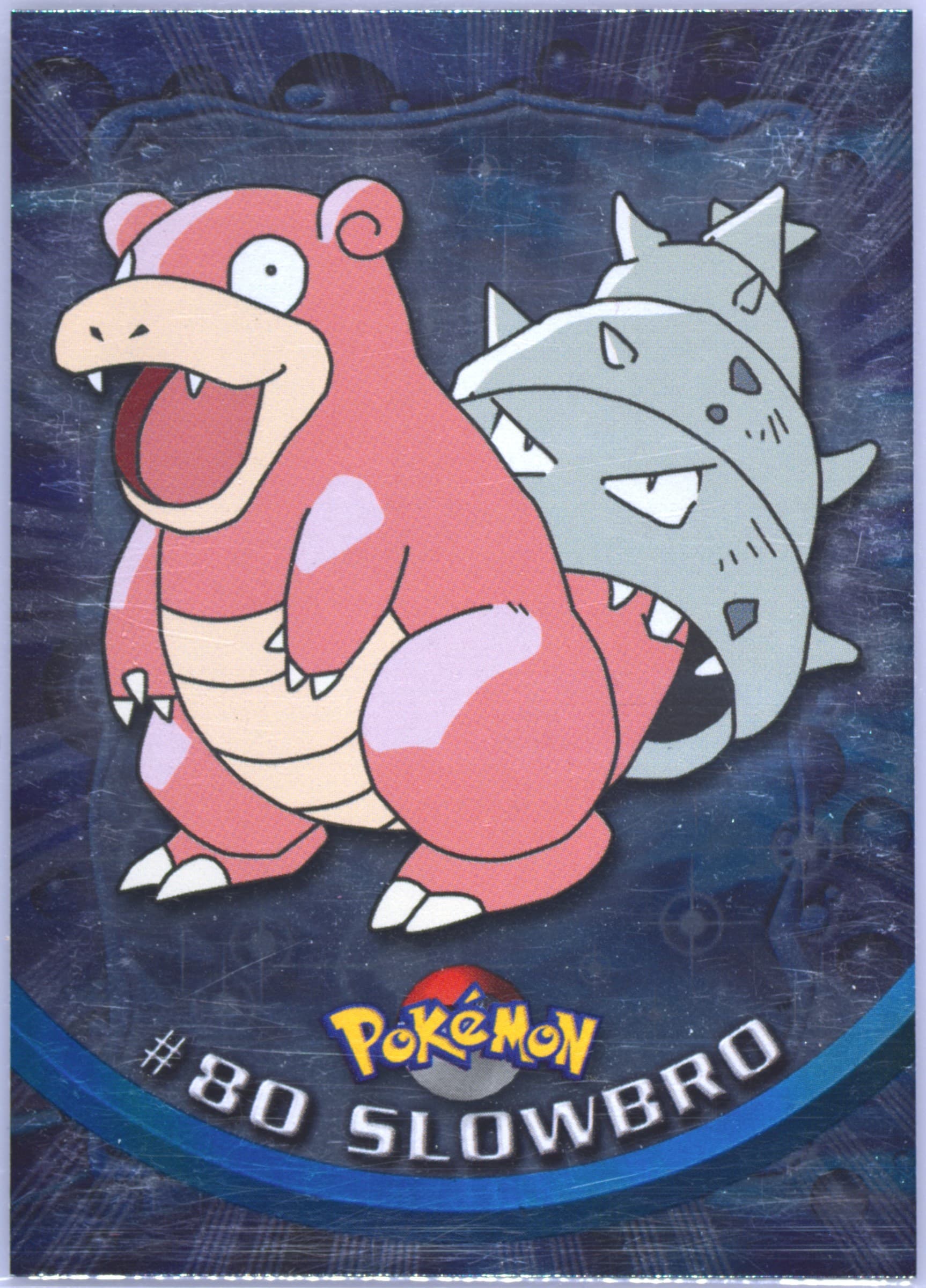 Slowbro Foil (80) 2000 Topps Pokemon TV Animation Series 2