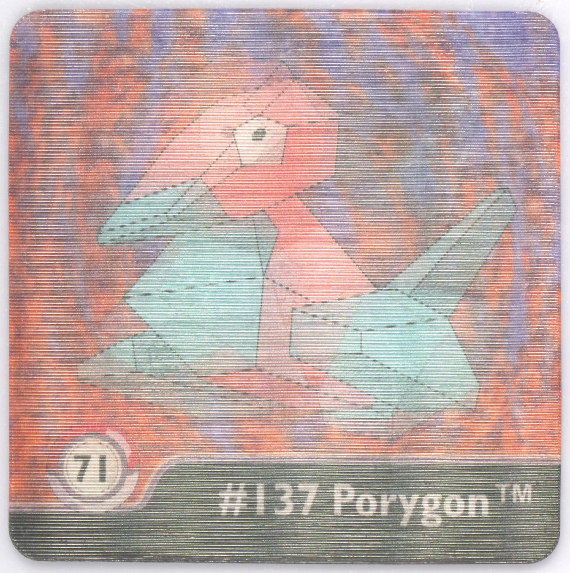 Porygon (71) 1999 Pokemon Action Flipz Series One