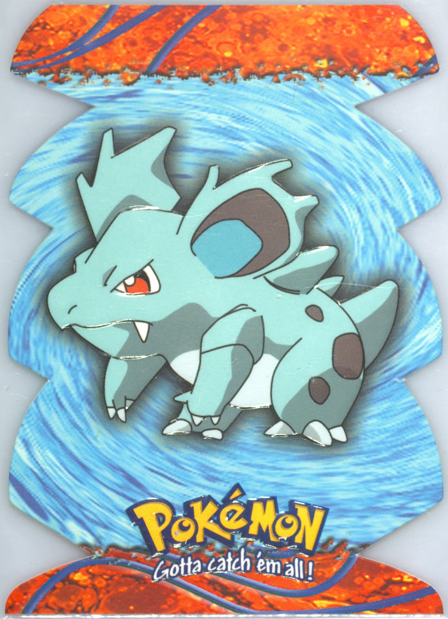 Nidorina (EV08) 2000 Topps Pokemon TV Animation Series 3 Die-Cut Embossed
