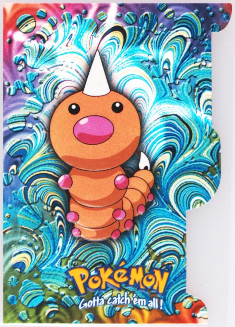 Weedle (EV01) 2000 Topps Pokemon TV Animation Series 3 Die-Cut Embossed