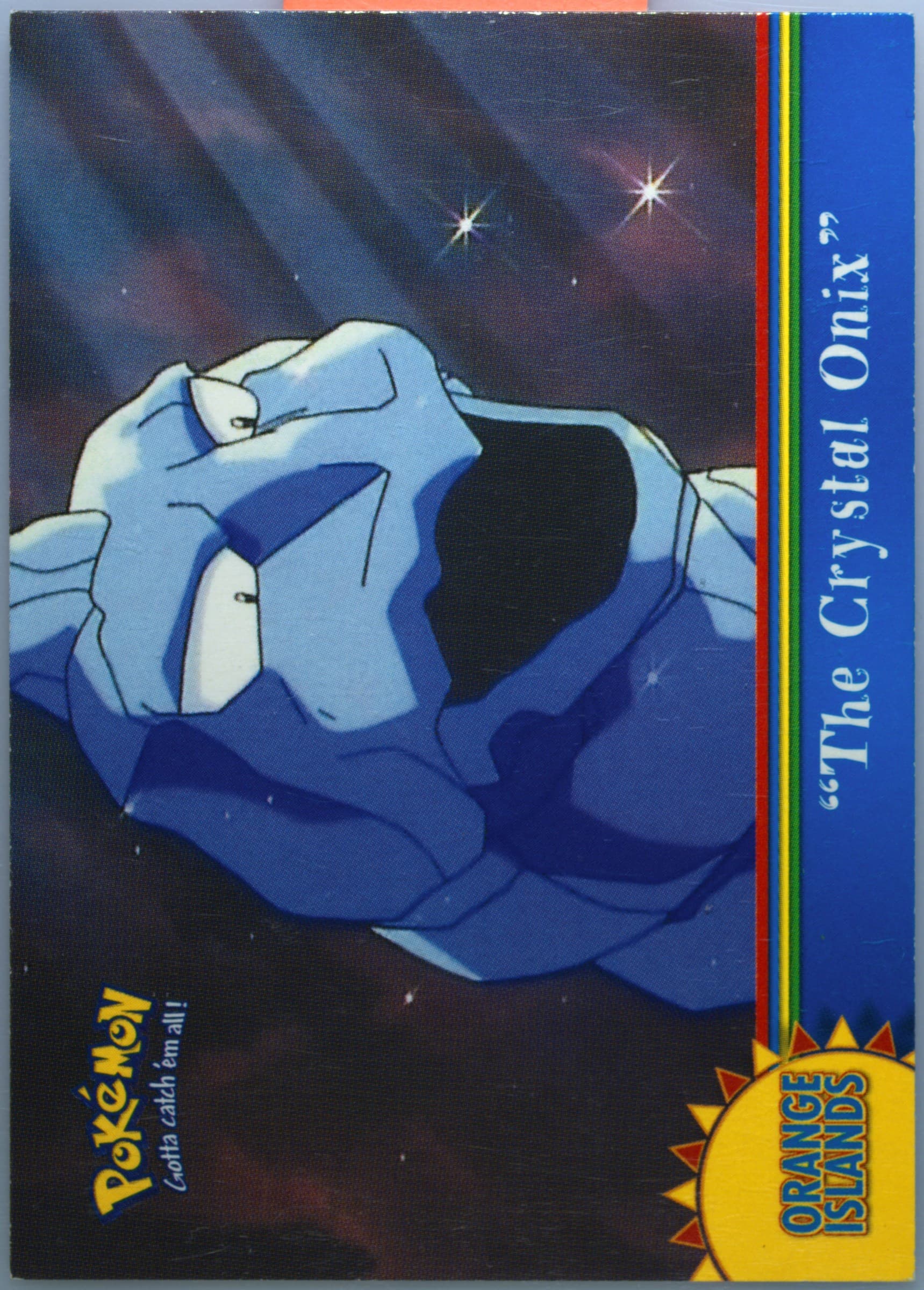 The Crystal Onix (OR4) 2000 Topps Pokemon TV Animation Series 3 Orange Islands