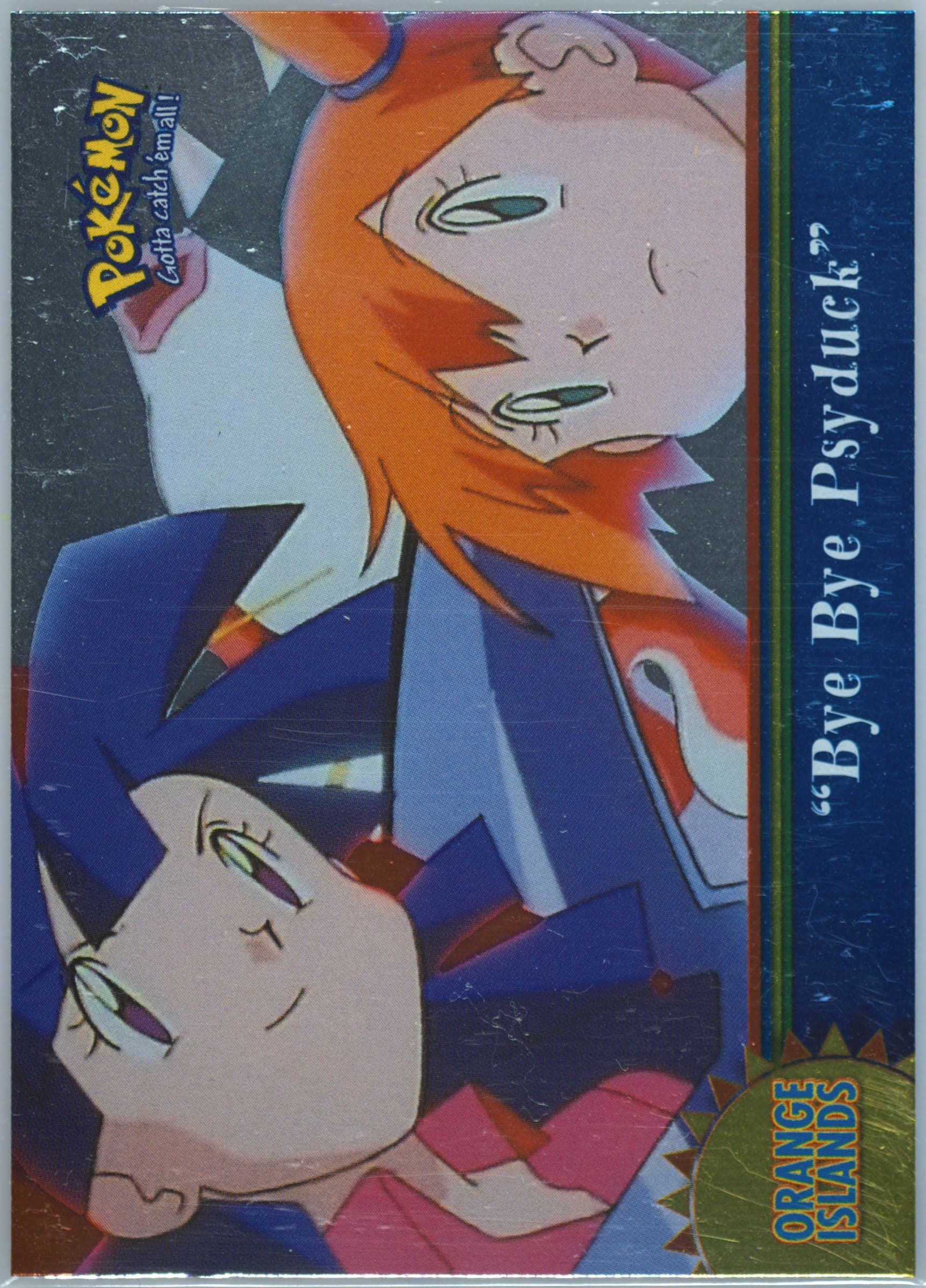 Bye Bye Psyduck Foil (OR8) 2000 Topps Pokemon TV Animation Series 3 Orange Islands