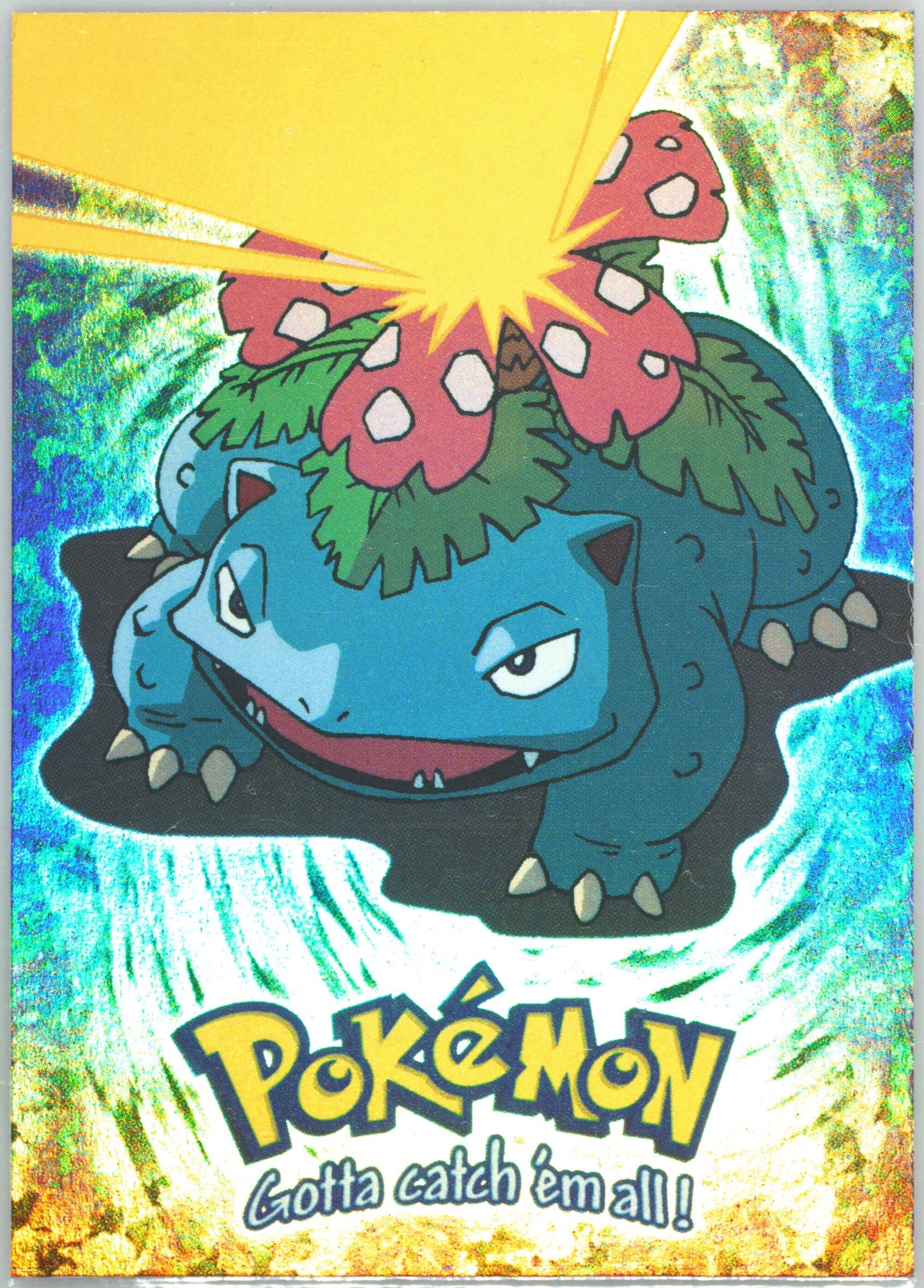 Venusaur #3 Rainbow Foil (E3) 1999 Topps Pokemon the Movie Edt