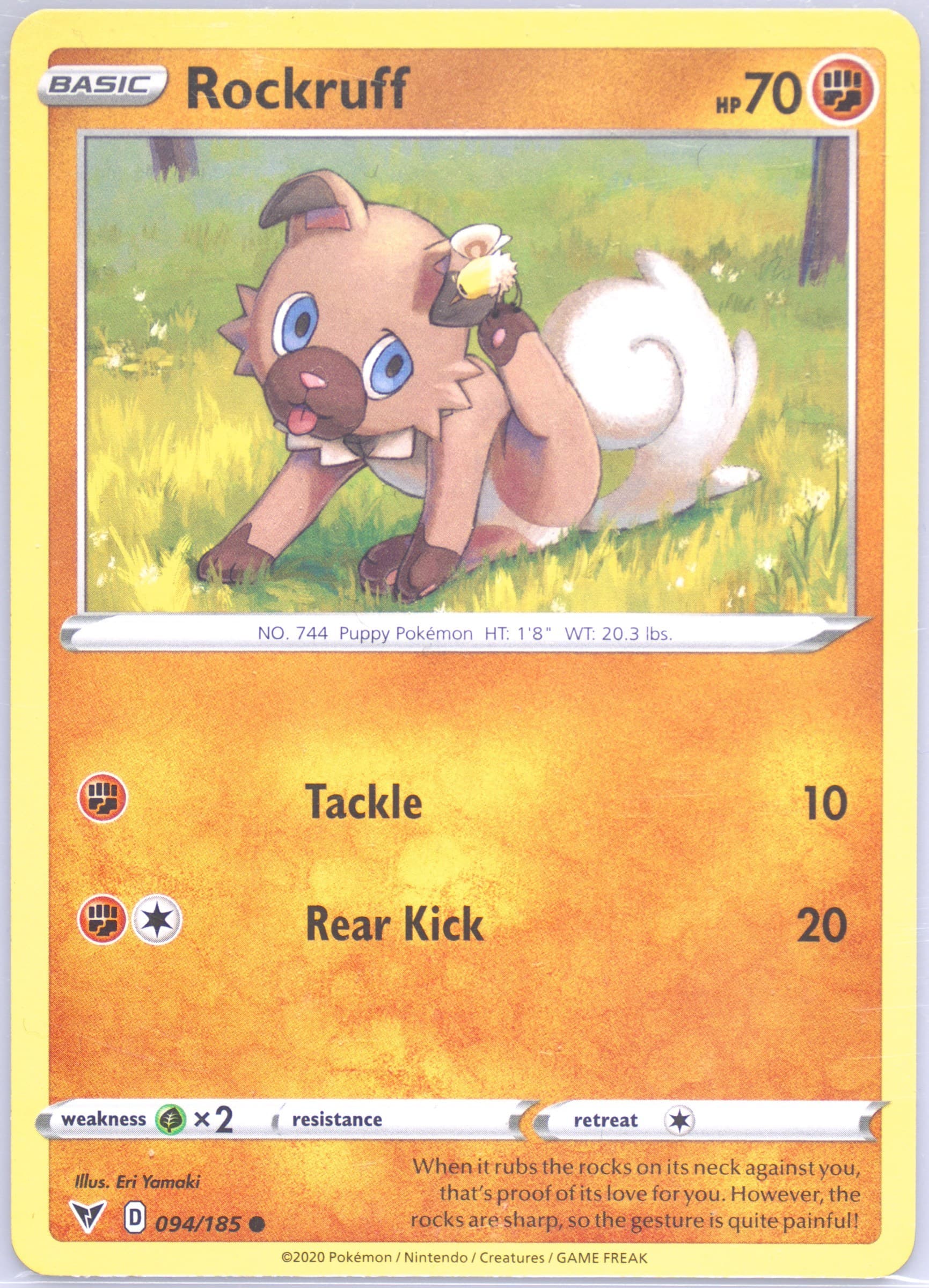 Rockruff (094) 2020 Pokemon Sword & Shield Vivid Voltage