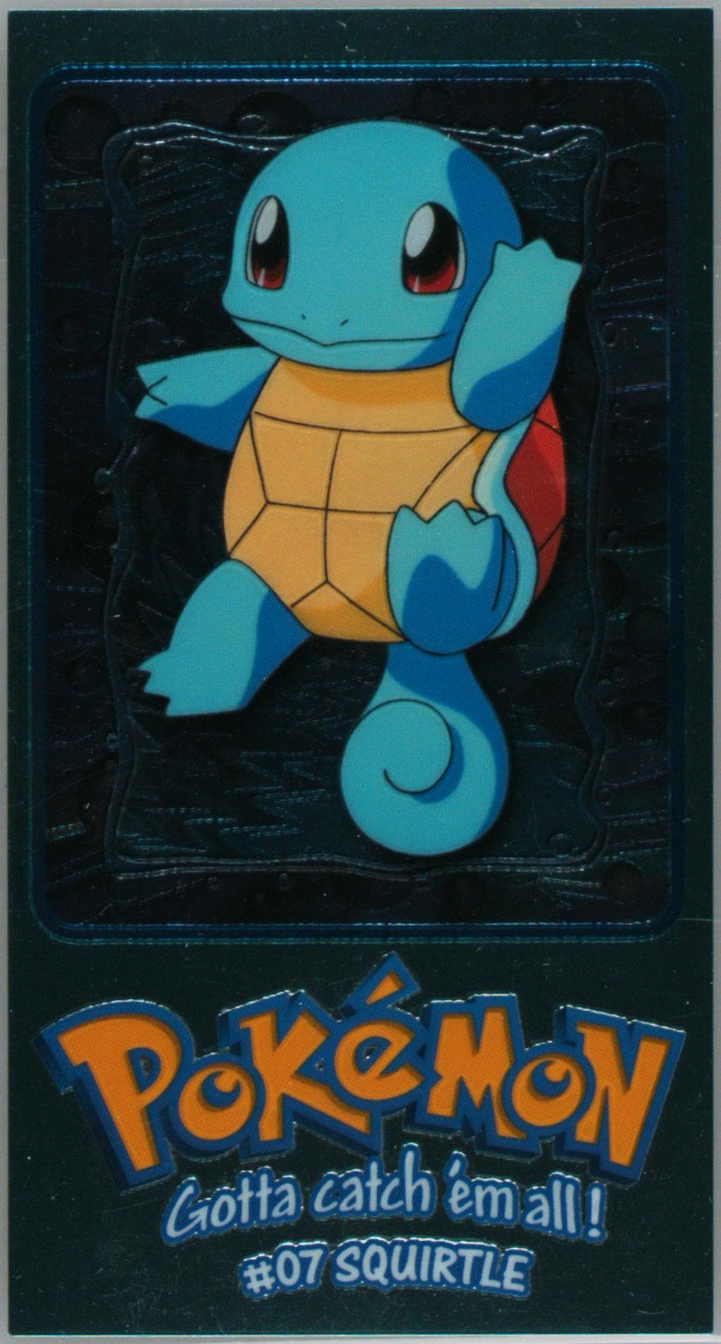 Squirtle (2) 1999 Topps Pokemon TV Animation Series 1 Oversized Tin Toppers