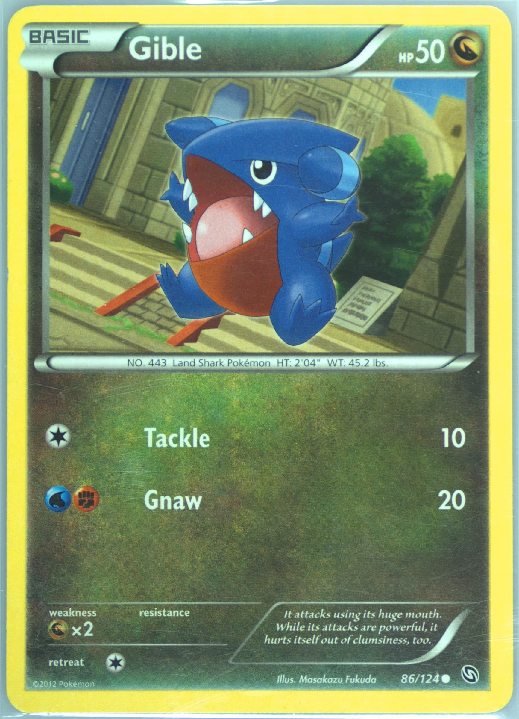 Gible (86) 2012 Pokemon Black & White Dragons Exalted