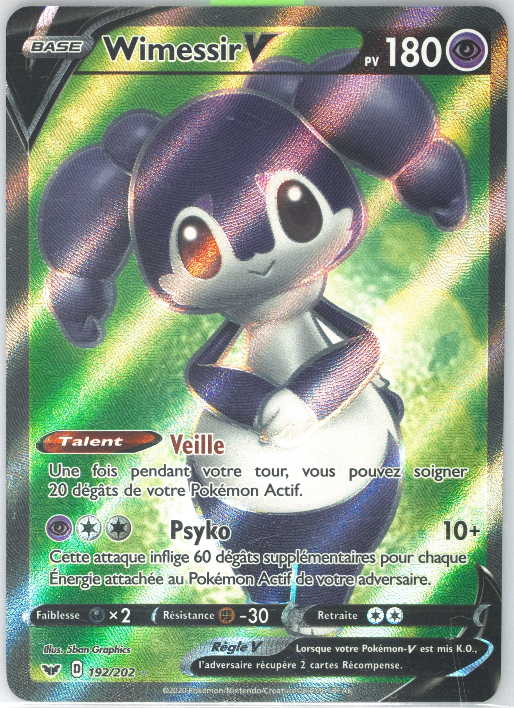 Full Art/Wimessir V French (192) 2020 Pokemon Sword & Shield