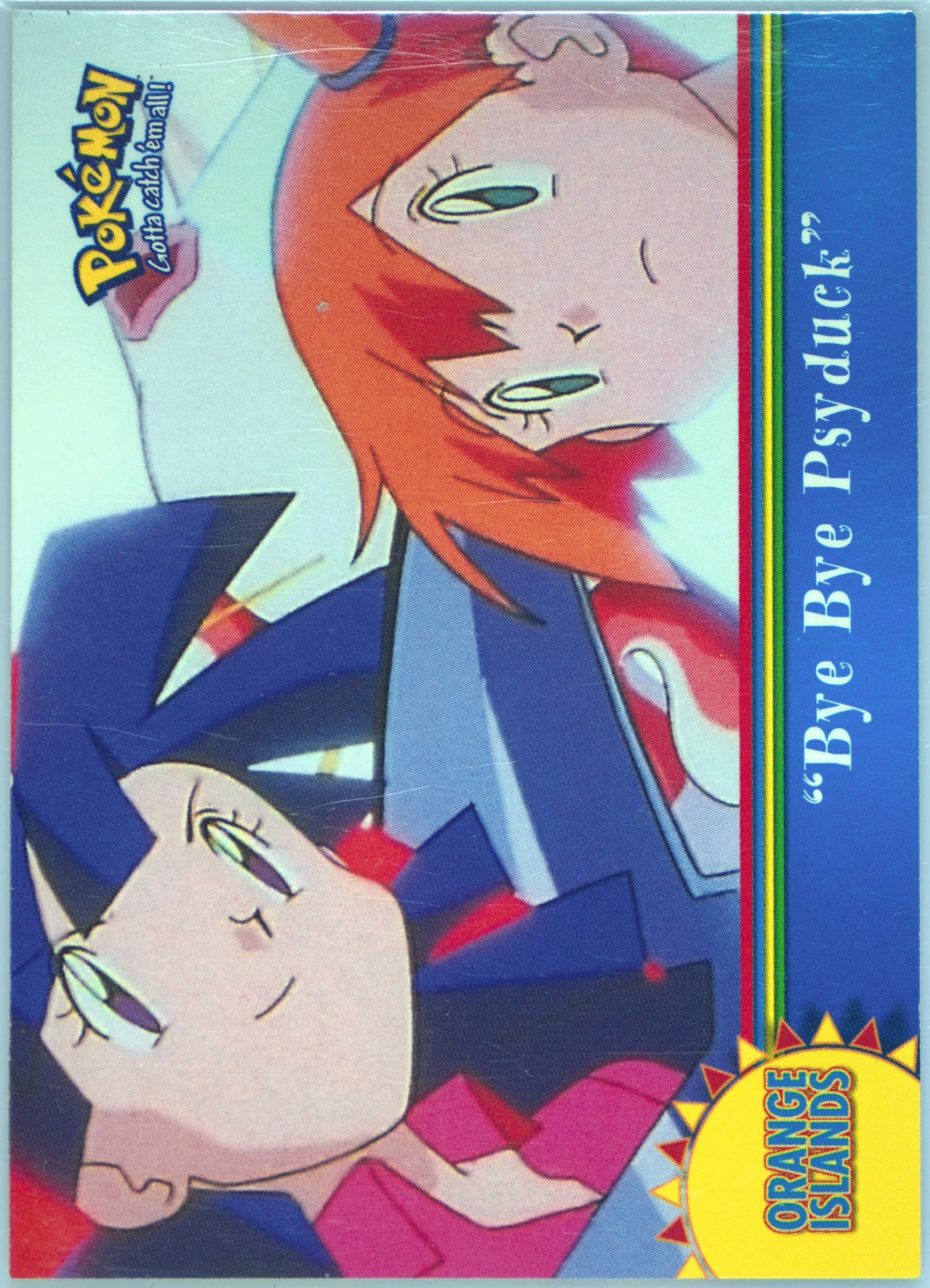 Bye Bye Psyduck (OR8) 2000 Topps Pokemon TV Animation Series 3 Orange Islands