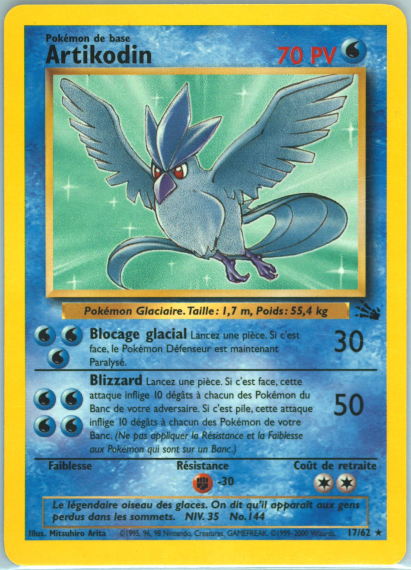 Artikodin (17) 2000 Pokemon French Fossil