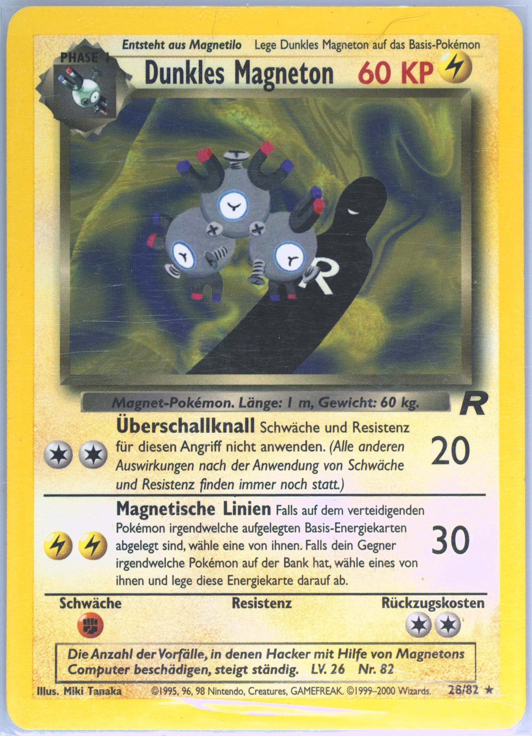 Dunkles Magneton German (28) 2000 Pokemon Rocket