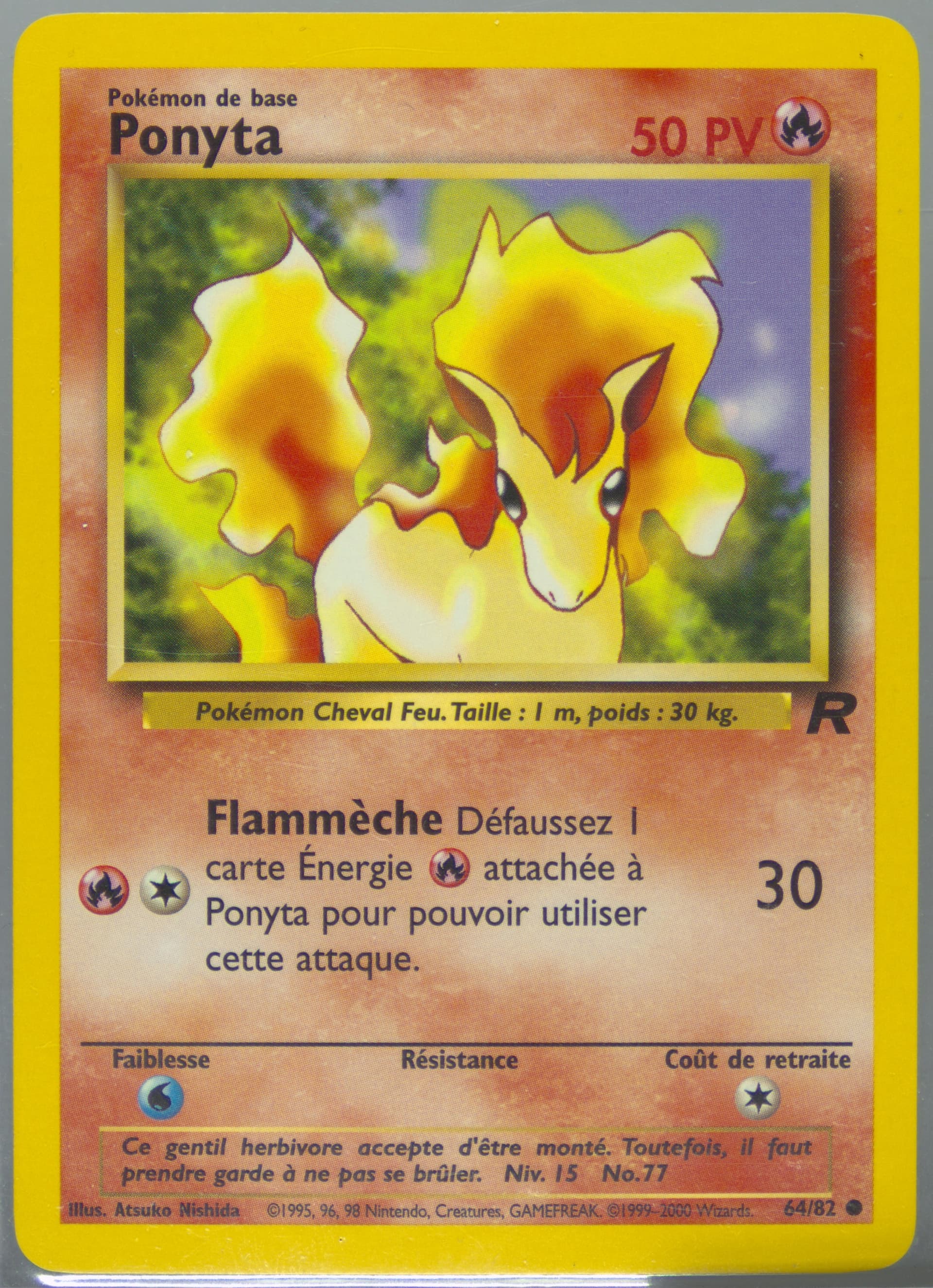 Ponyta (64) 2001 Pokemon French Rocket