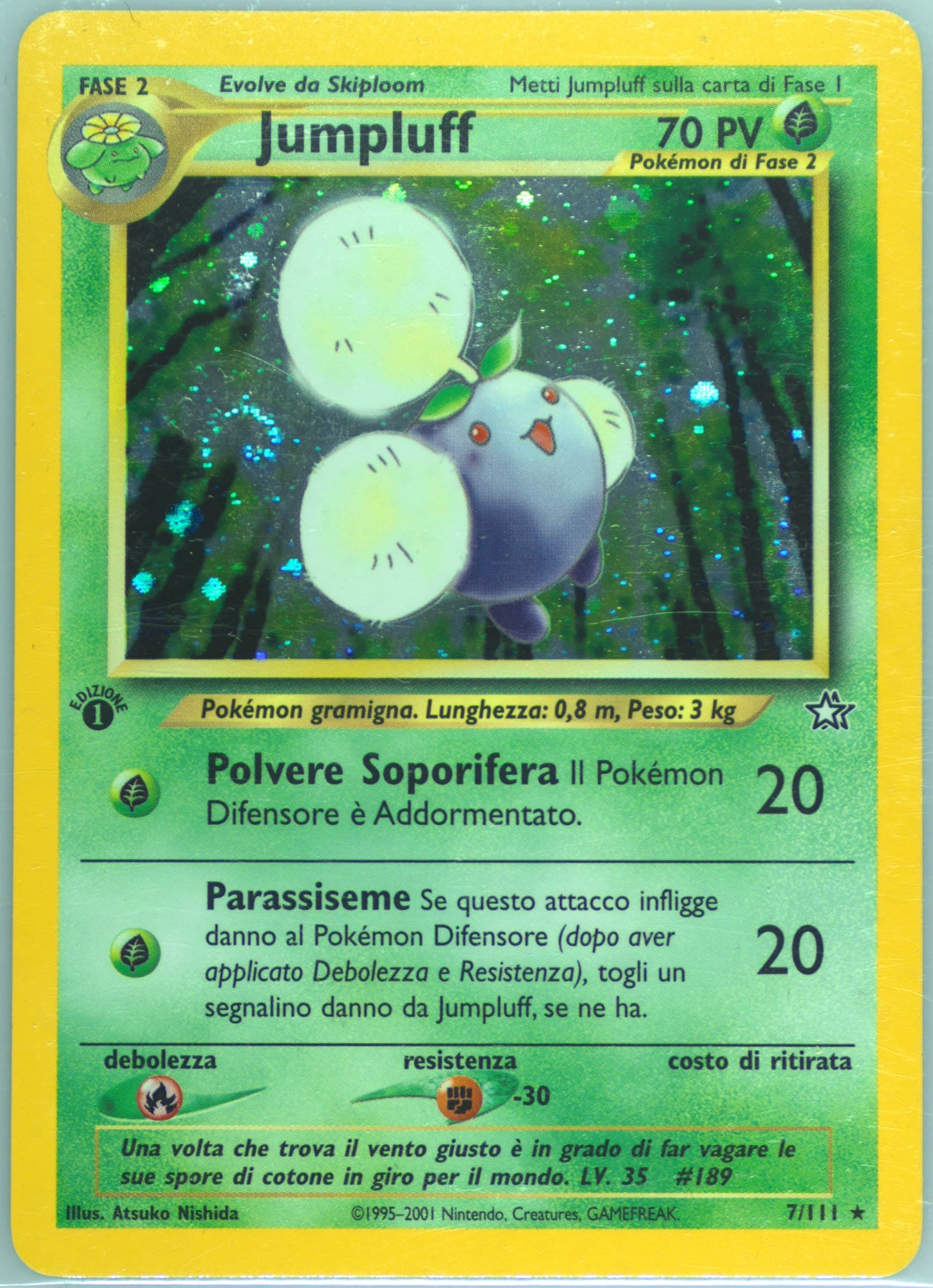 Jumpluff-Holo 1st Edition (7) 2001 Pokemon Italian Neo Genesis