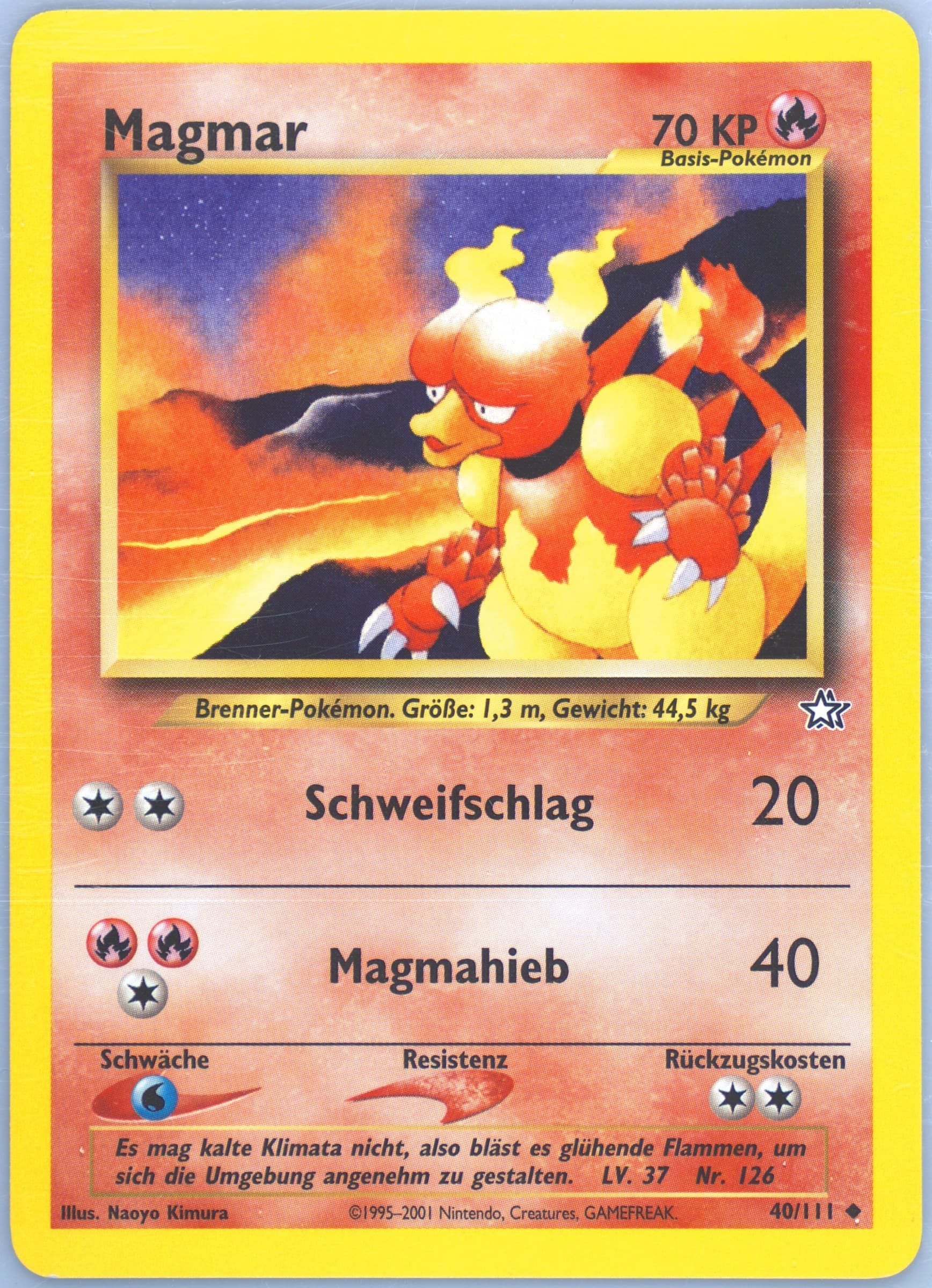 Magmar (40) 2001 Pokemon German Neo Genesis