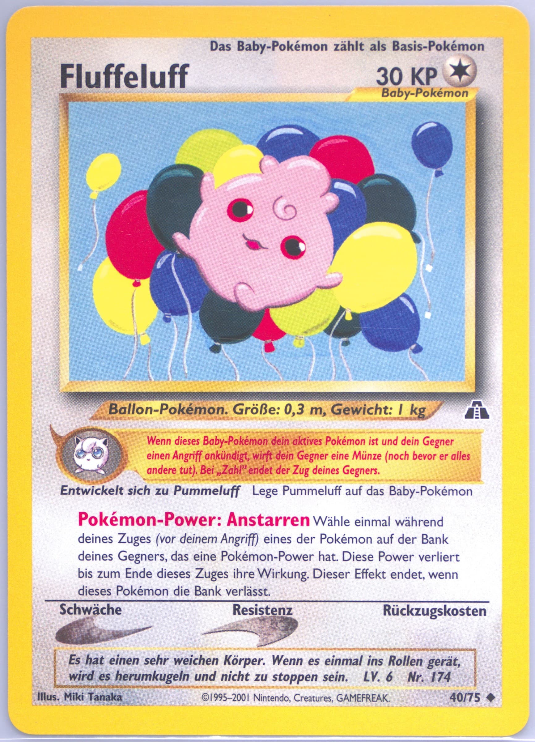 Fluffeluff German (40) 2001 Pokemon Neo Discovery