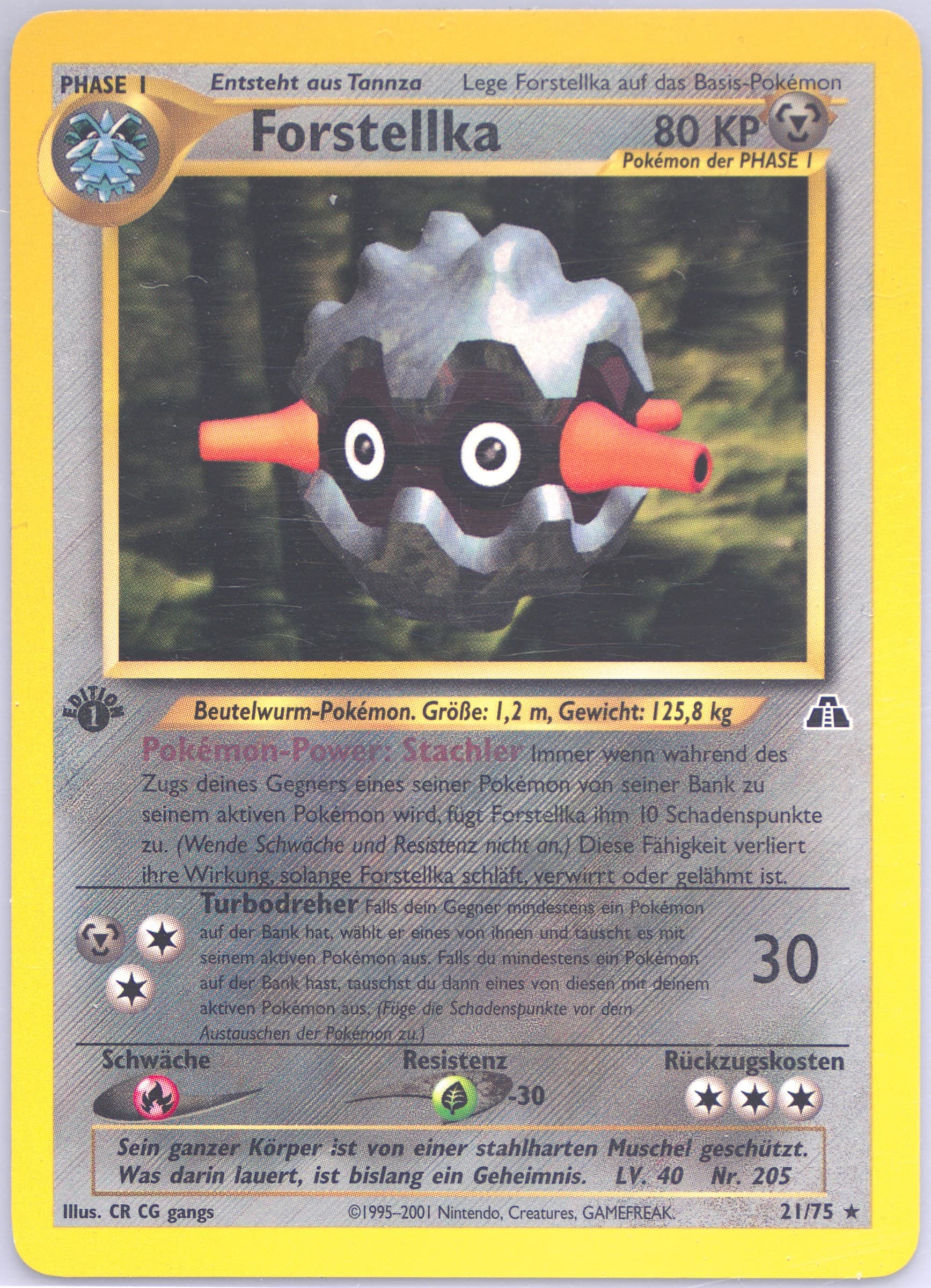 Forstellka German-1st Edition (21) 2001 Pokemon Neo Discovery