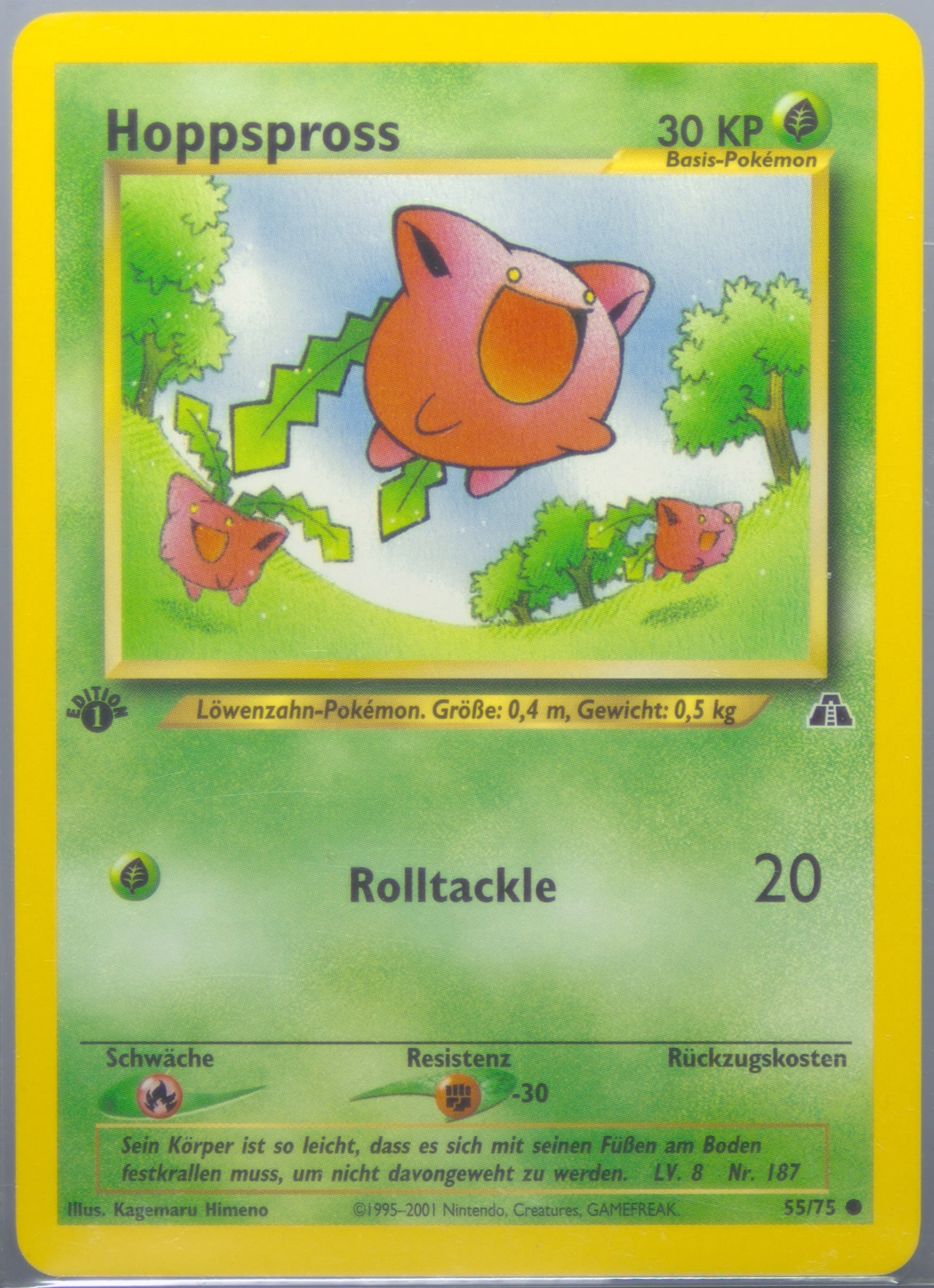 Hoppspross German-1st Edition (55) 2001 Pokemon Neo Discovery