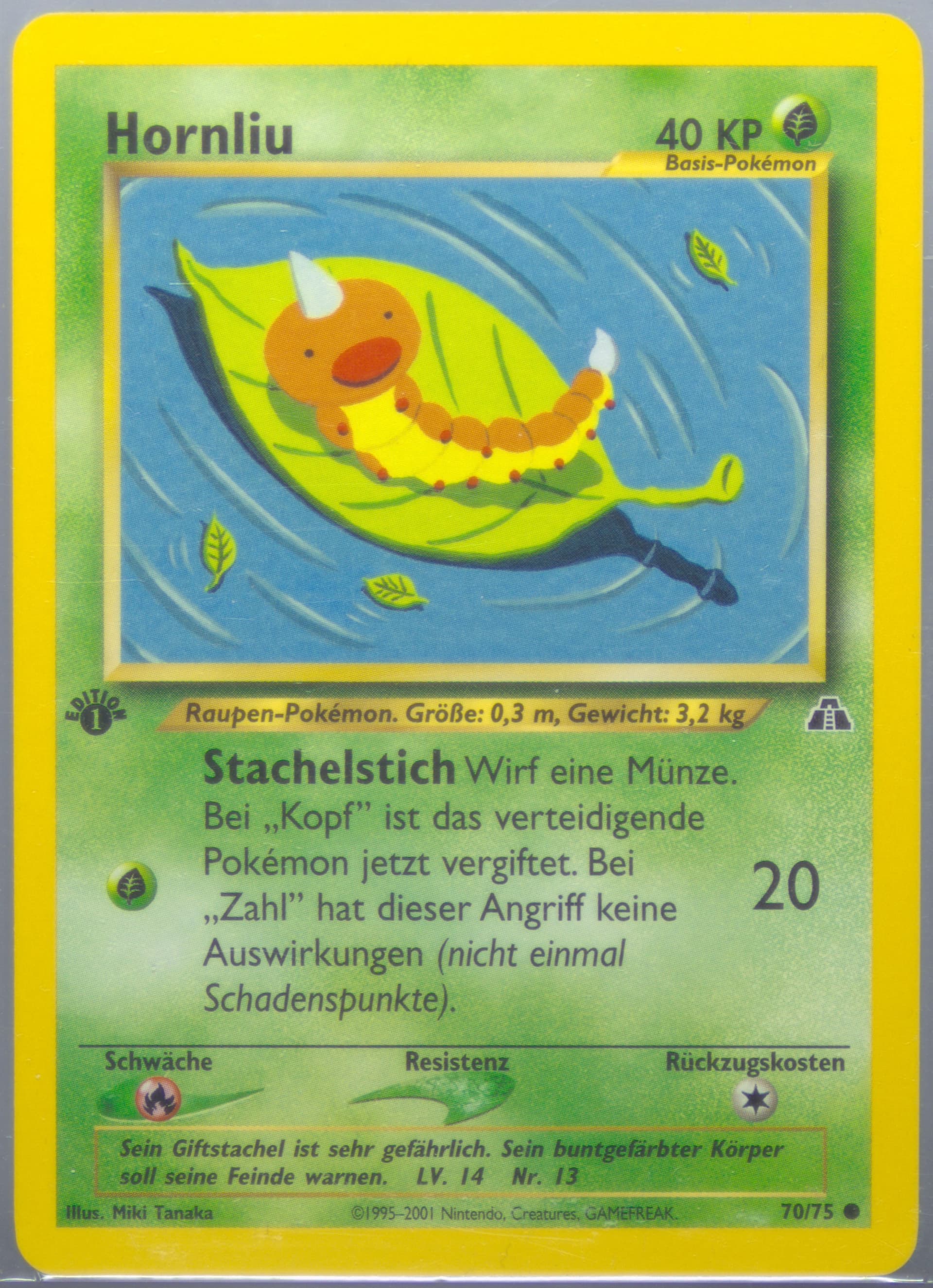 Hornliu German-1st Edition (70) 2001 Pokemon Neo Discovery