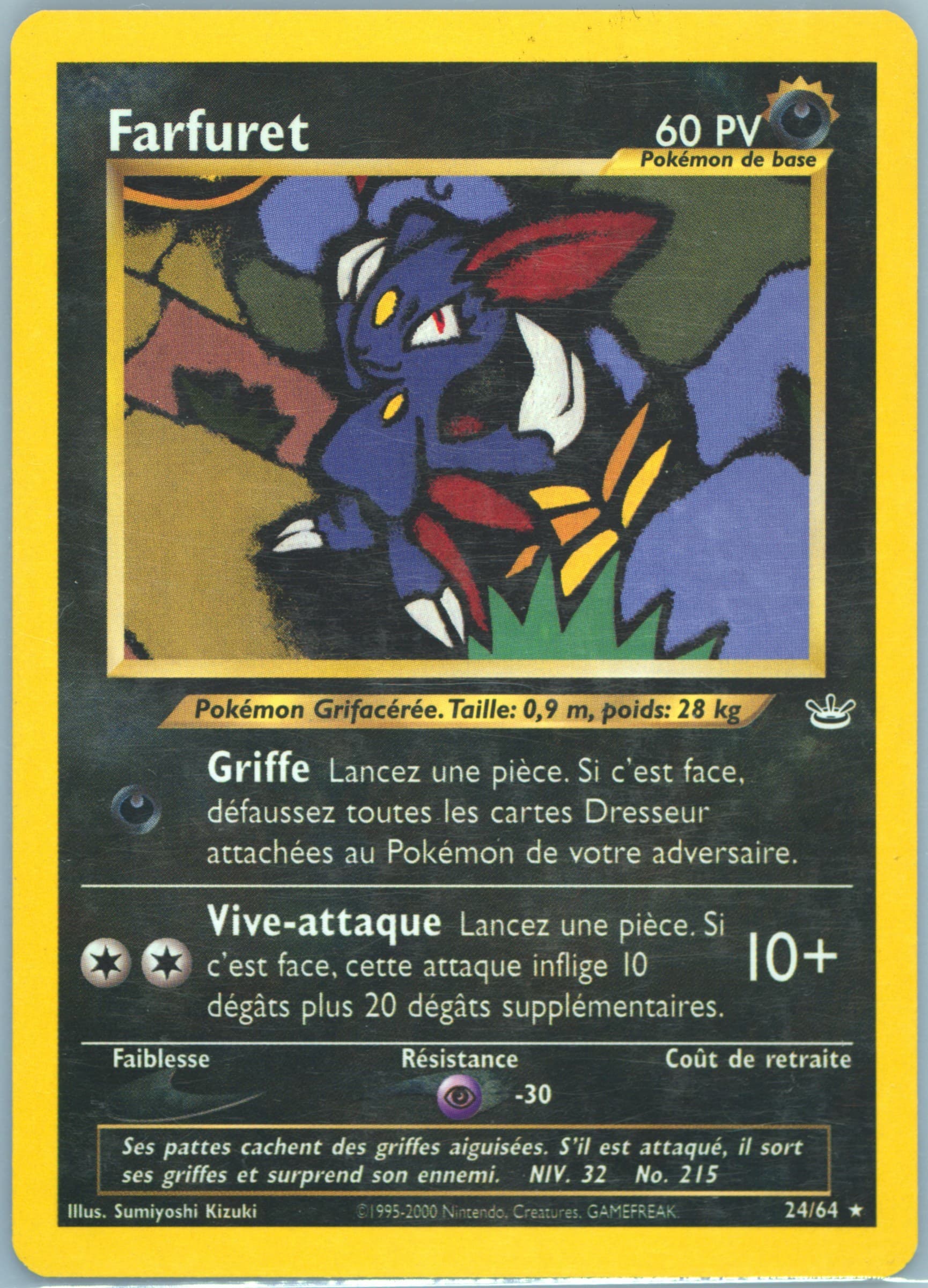 Farfuret (24) 2002 Pokemon French Neo Revelation