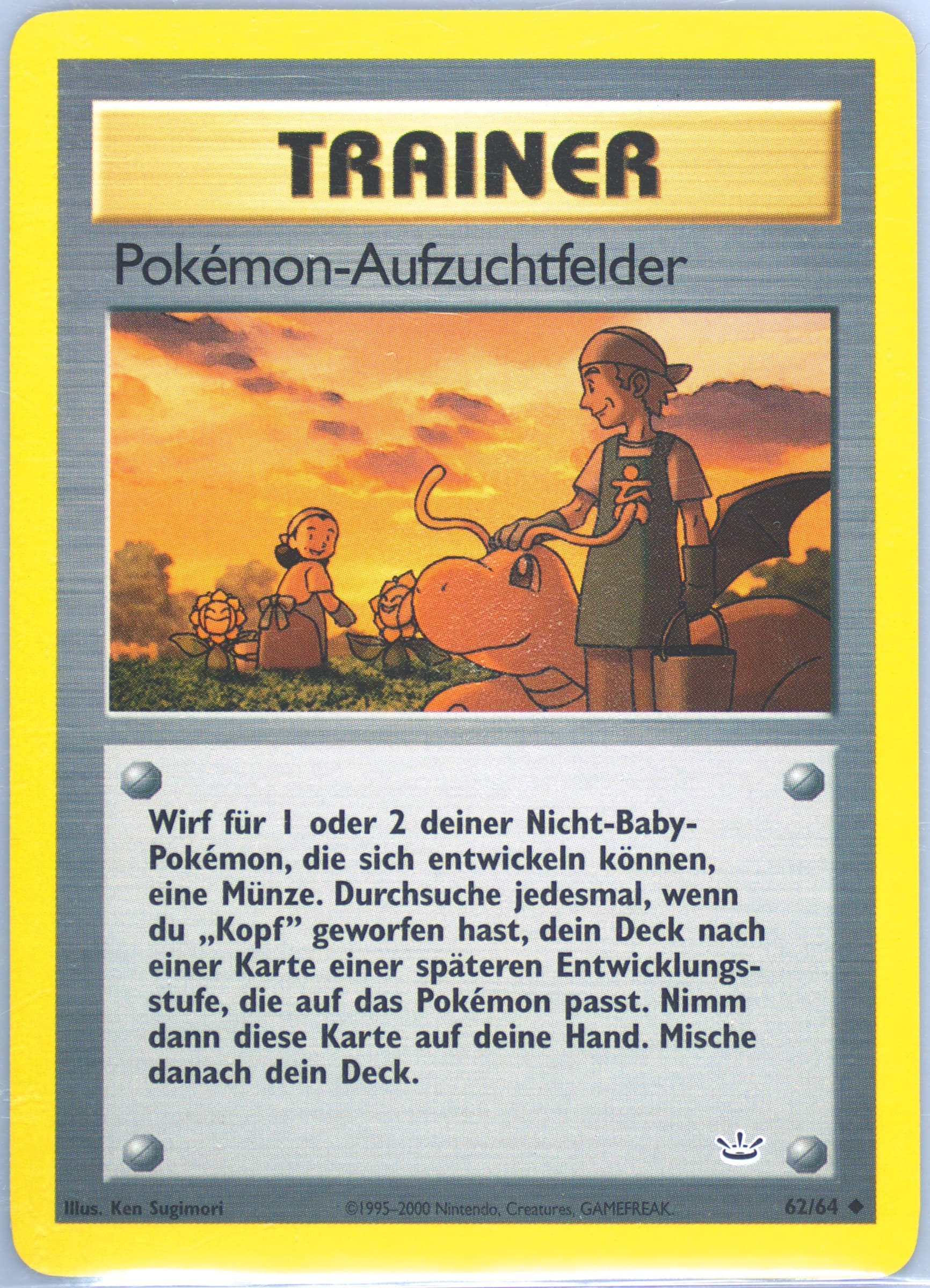 Pokemon-Aufzuchtfelder (62) 2002 Pokemon German Neo Revelation