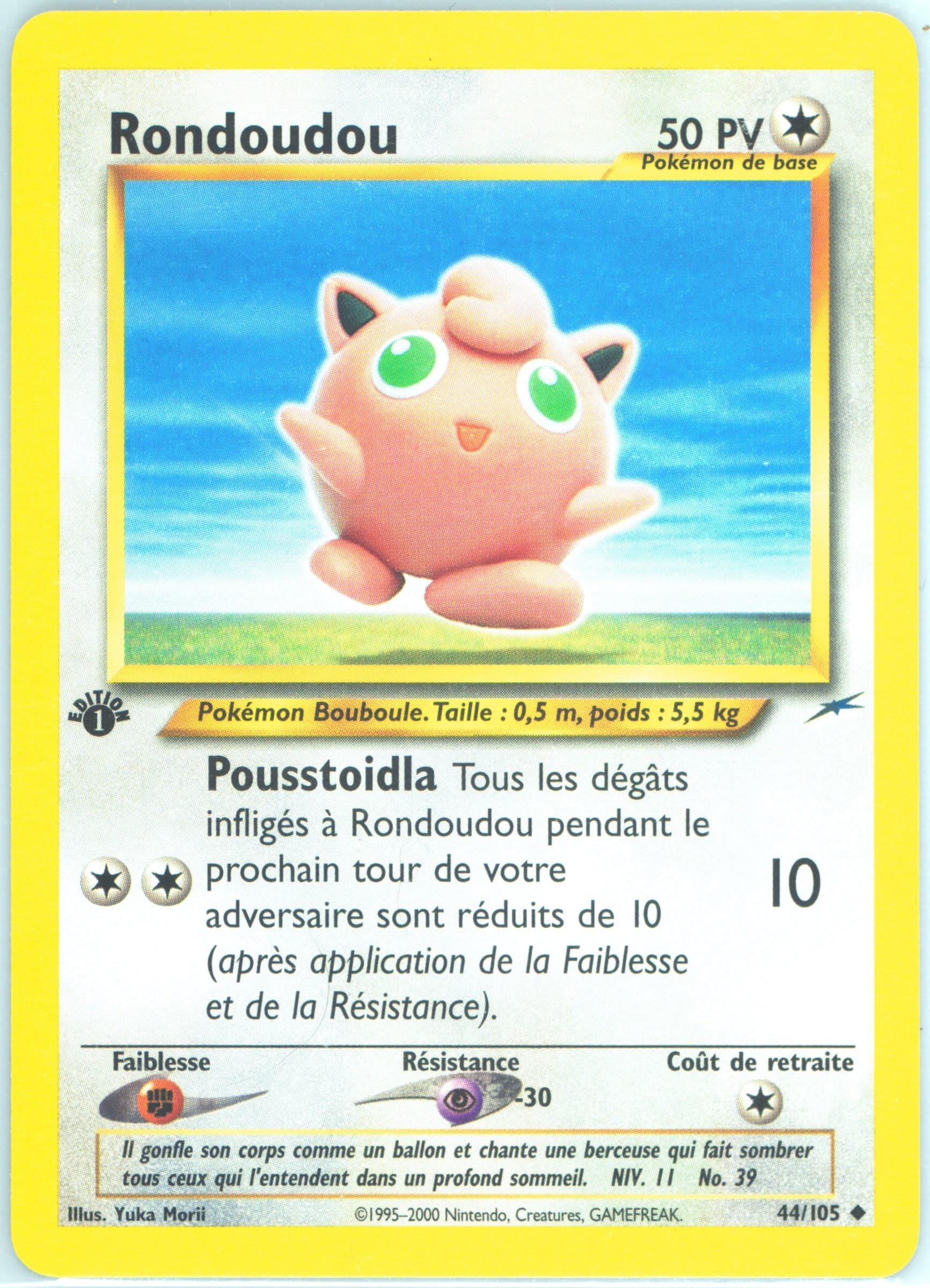 Rondoudou French-1st Edition (44) 2002 Pokemon Neo Destiny