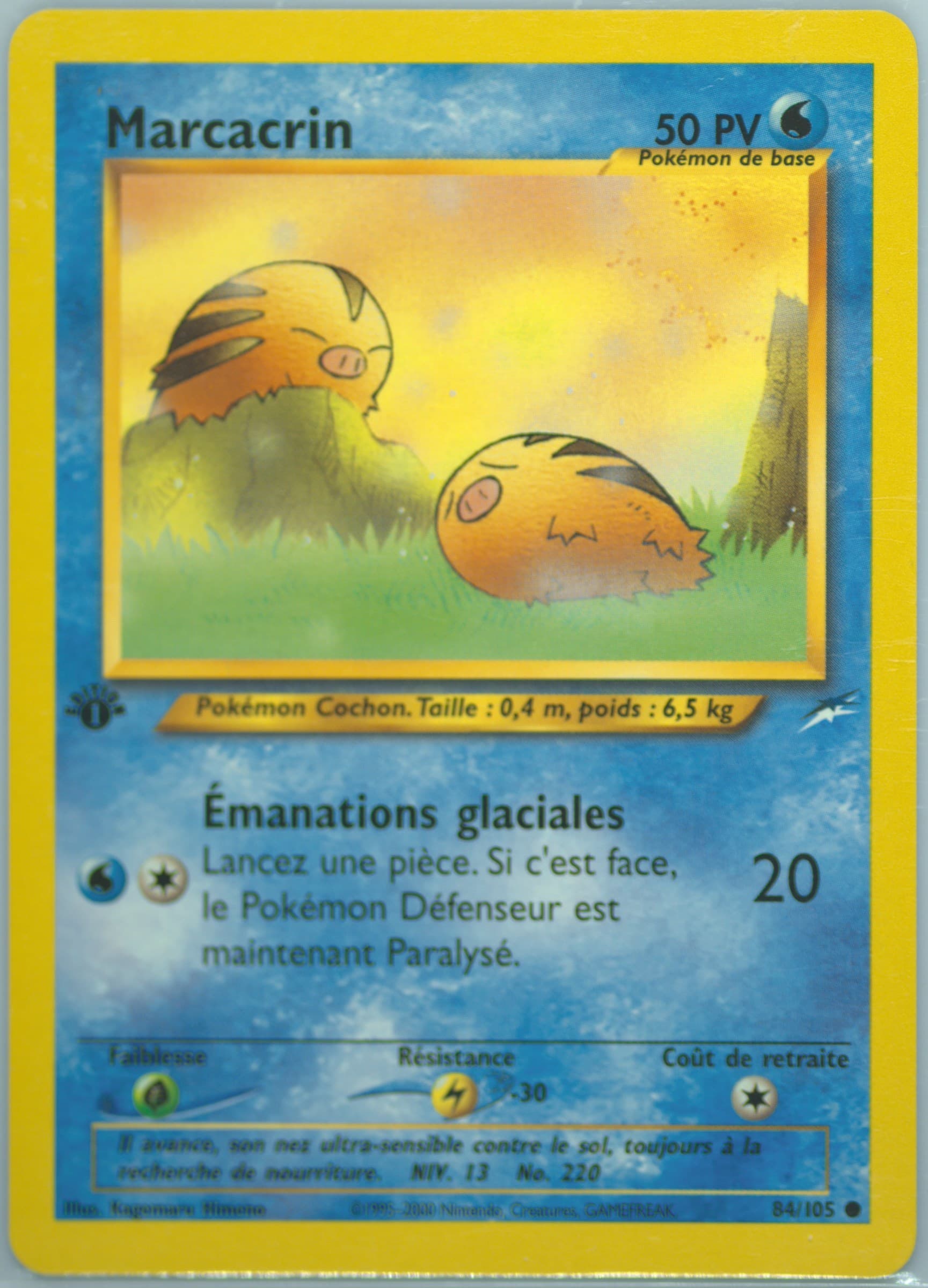 Marcacrin French-1st Edition (84) 2002 Pokemon Neo Destiny