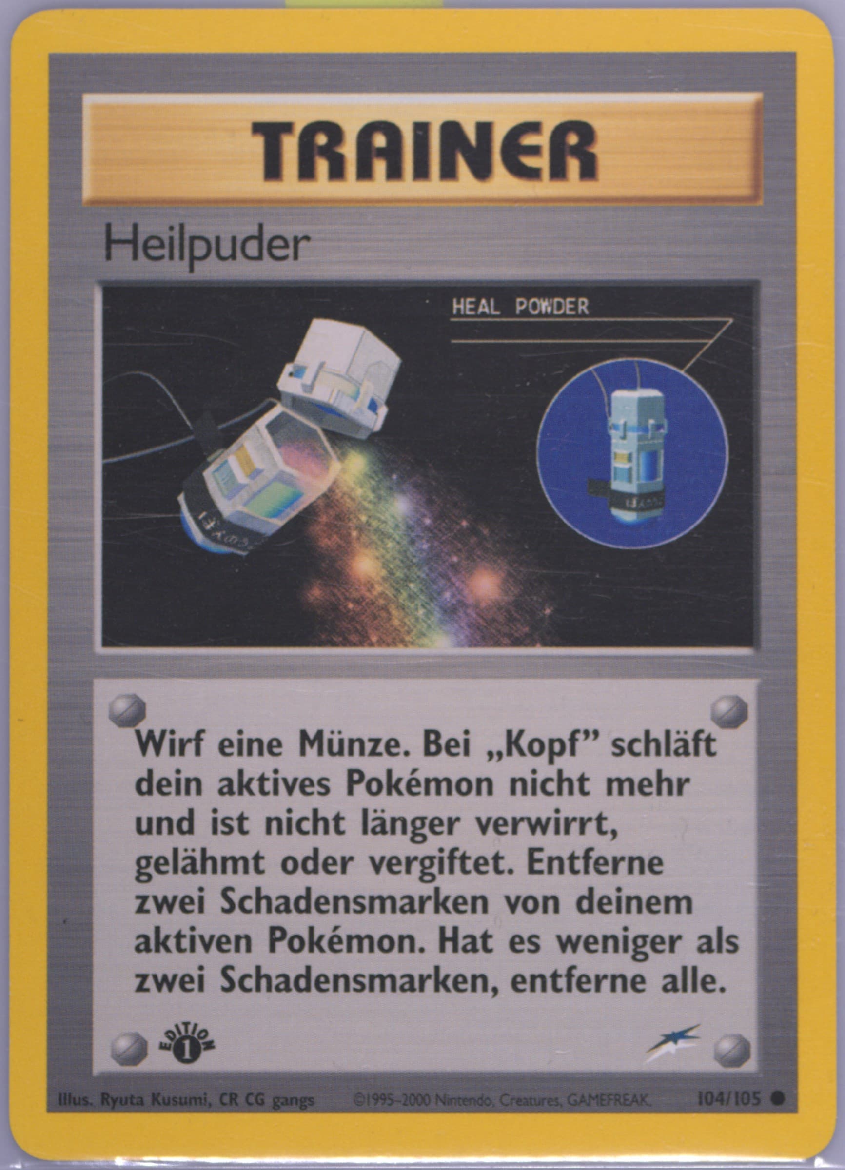 Heilpuder German-1st Edition (104) 2002 Pokemon Neo Destiny