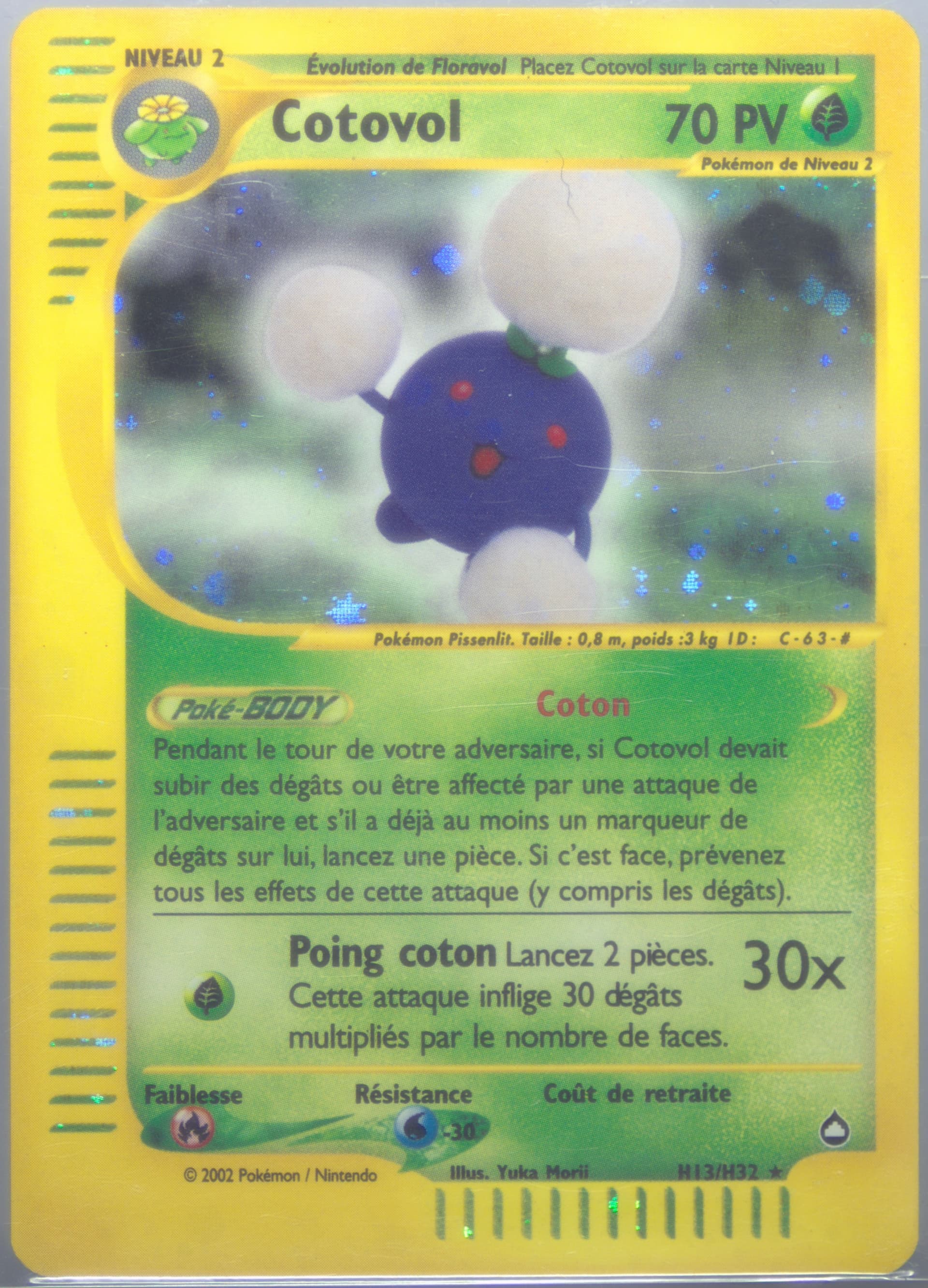 Cotovol-Holo French (H13) 2003 Pokemon Aquapolis