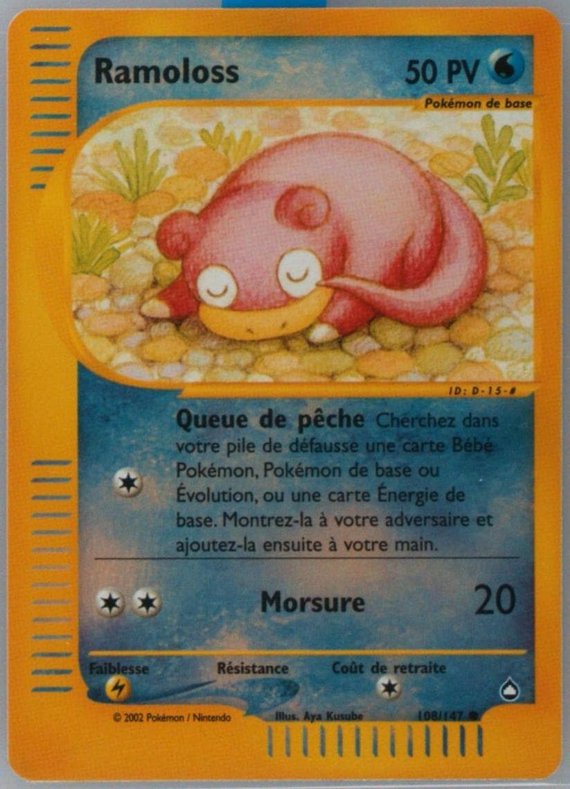 Ramoloss-Reverse Foil French (108) 2003 Pokemon Aquapolis