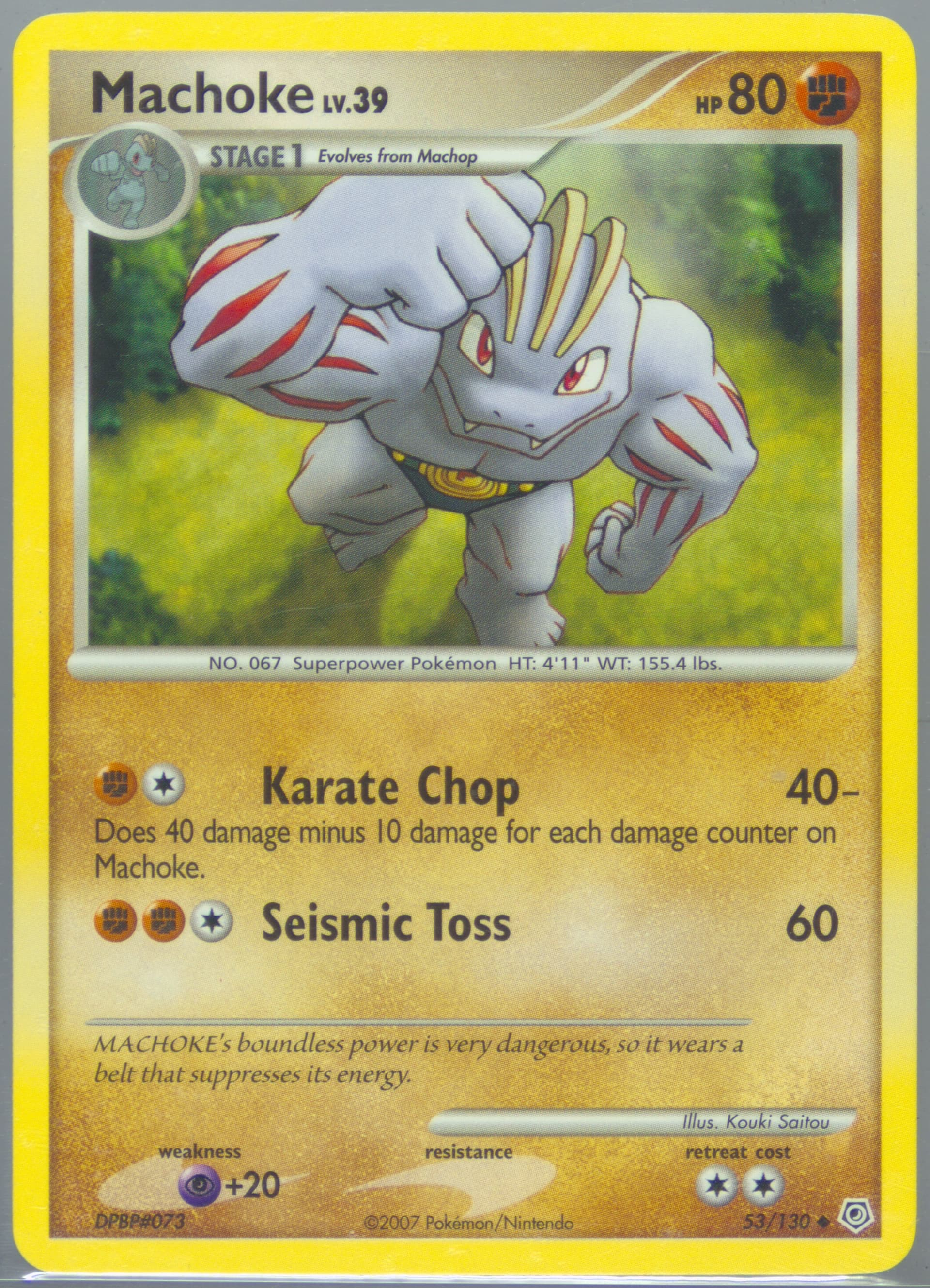 Machoke (53) 2007 Pokemon Diamond & Pearl
