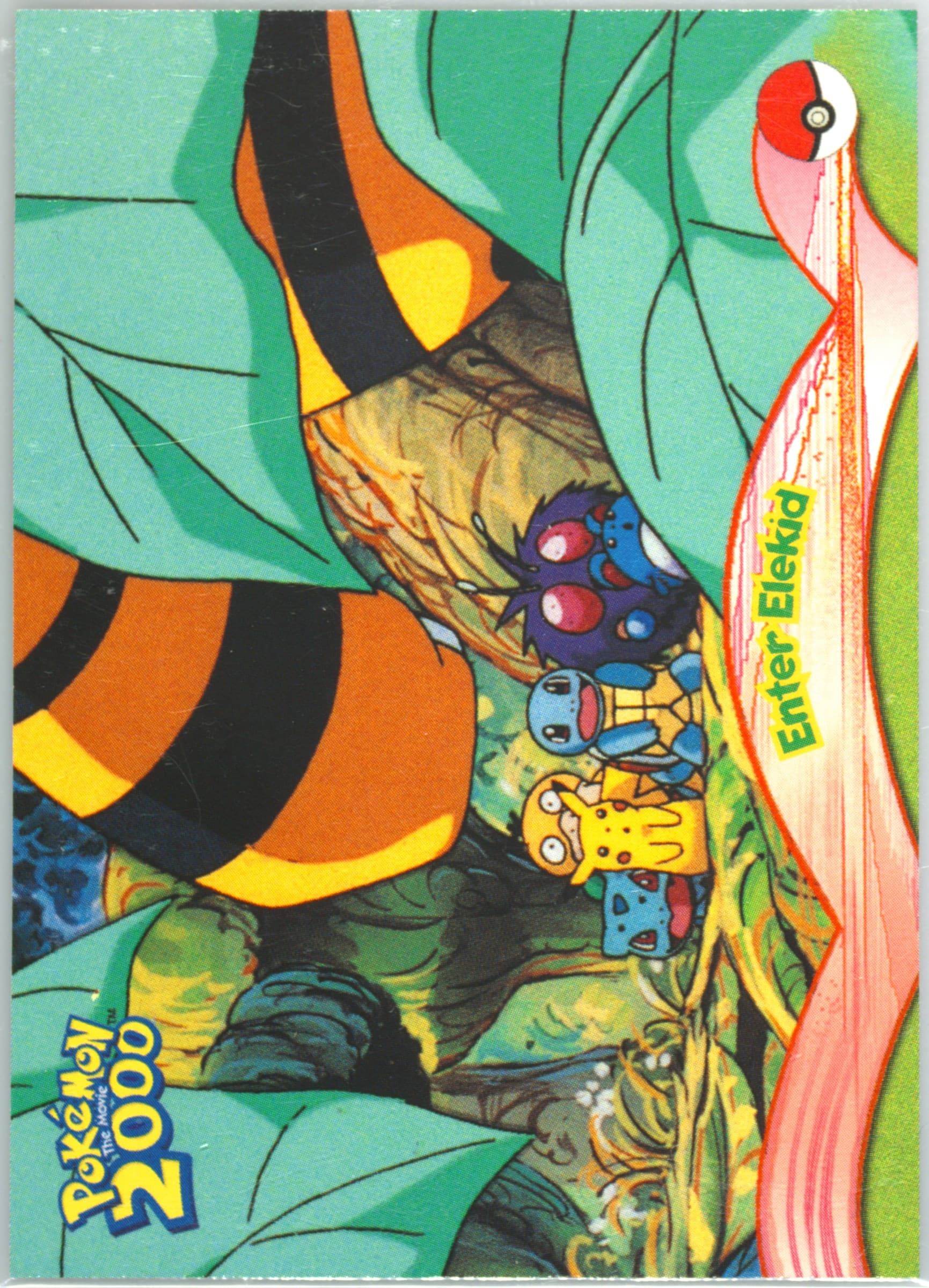 Enter Elekid (4) 2000 Topps Pokemon the Movie 2000