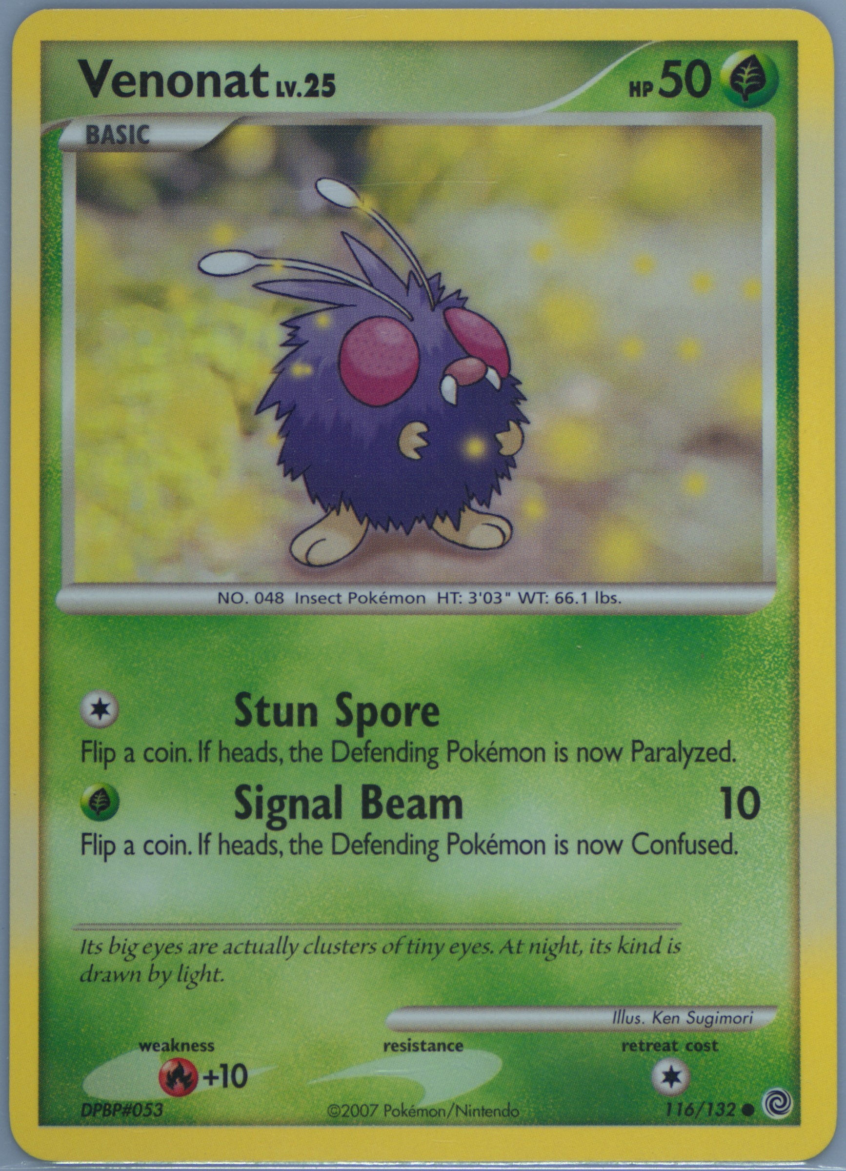 Venonat (116) 2007 Pokemon Diamond & Pearl Secret Wonders