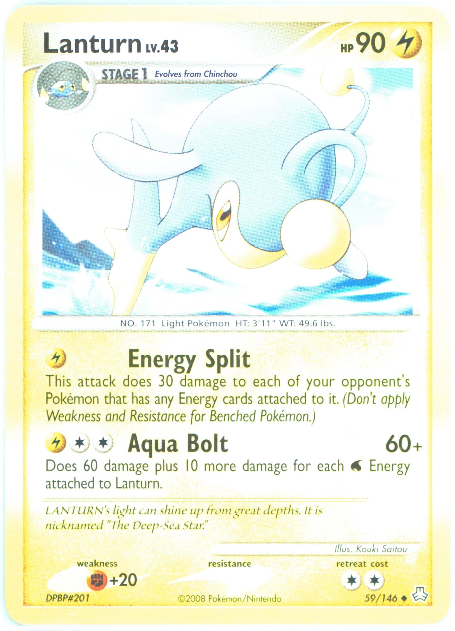 Lanturn (59) 2008 Pokemon Diamond & Pearl Legends Awakened