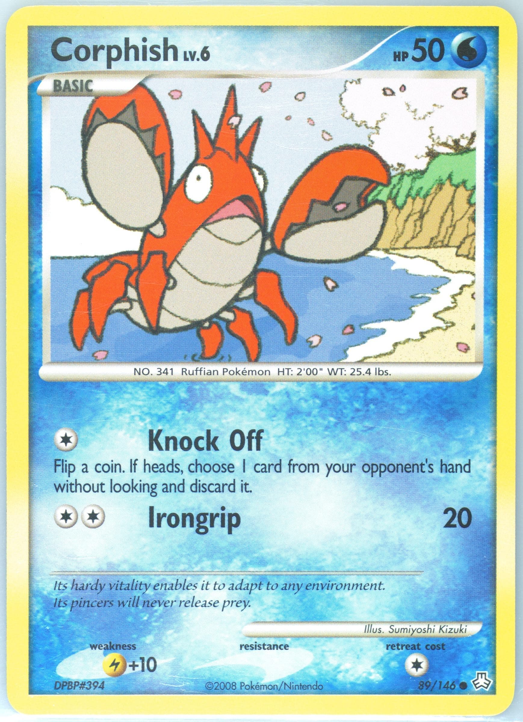 Corphish (89) 2008 Pokemon Diamond & Pearl Legends Awakened