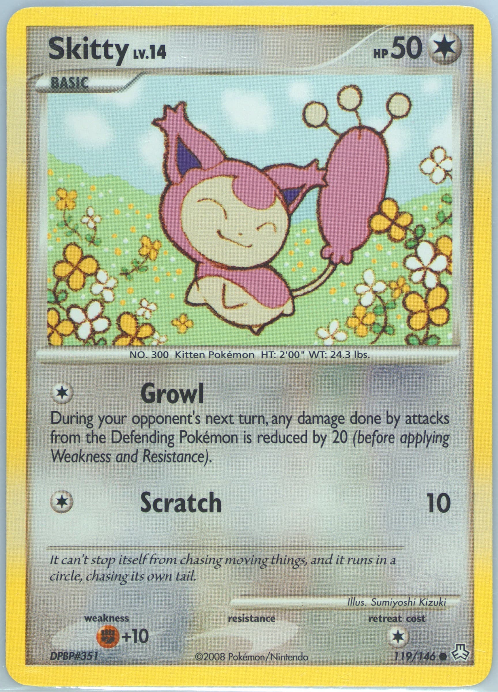 Skitty (119) 2008 Pokemon Diamond & Pearl Legends Awakened