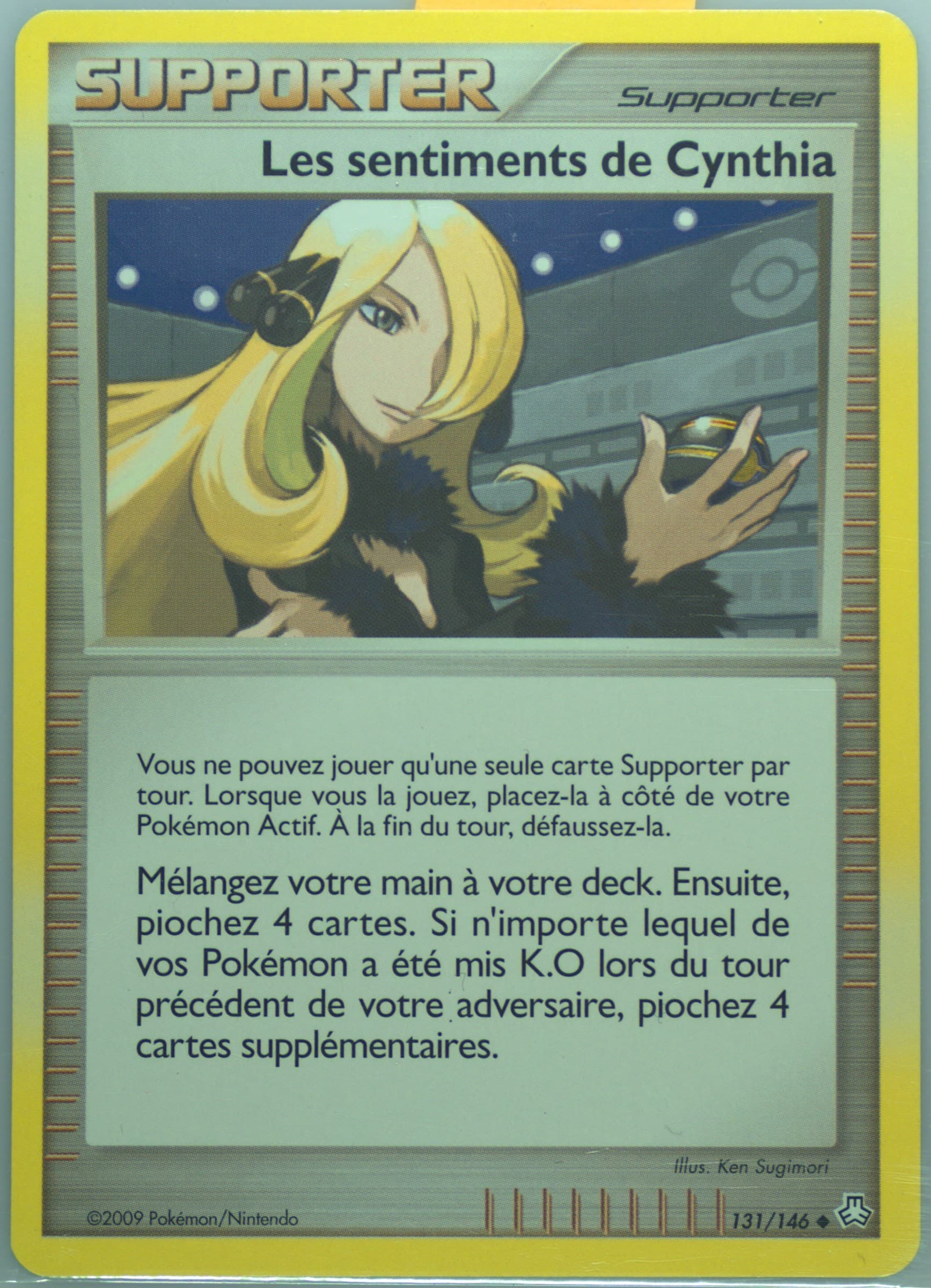 Les Sentiments de Cynthia (131) 2009 Pokemon French Diamond & Pearl Legends Awakened